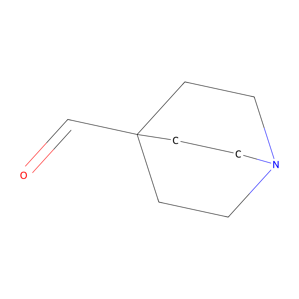 Quinuclidine-4-carbaldehyde molecular structure, CAS 55022-91-8