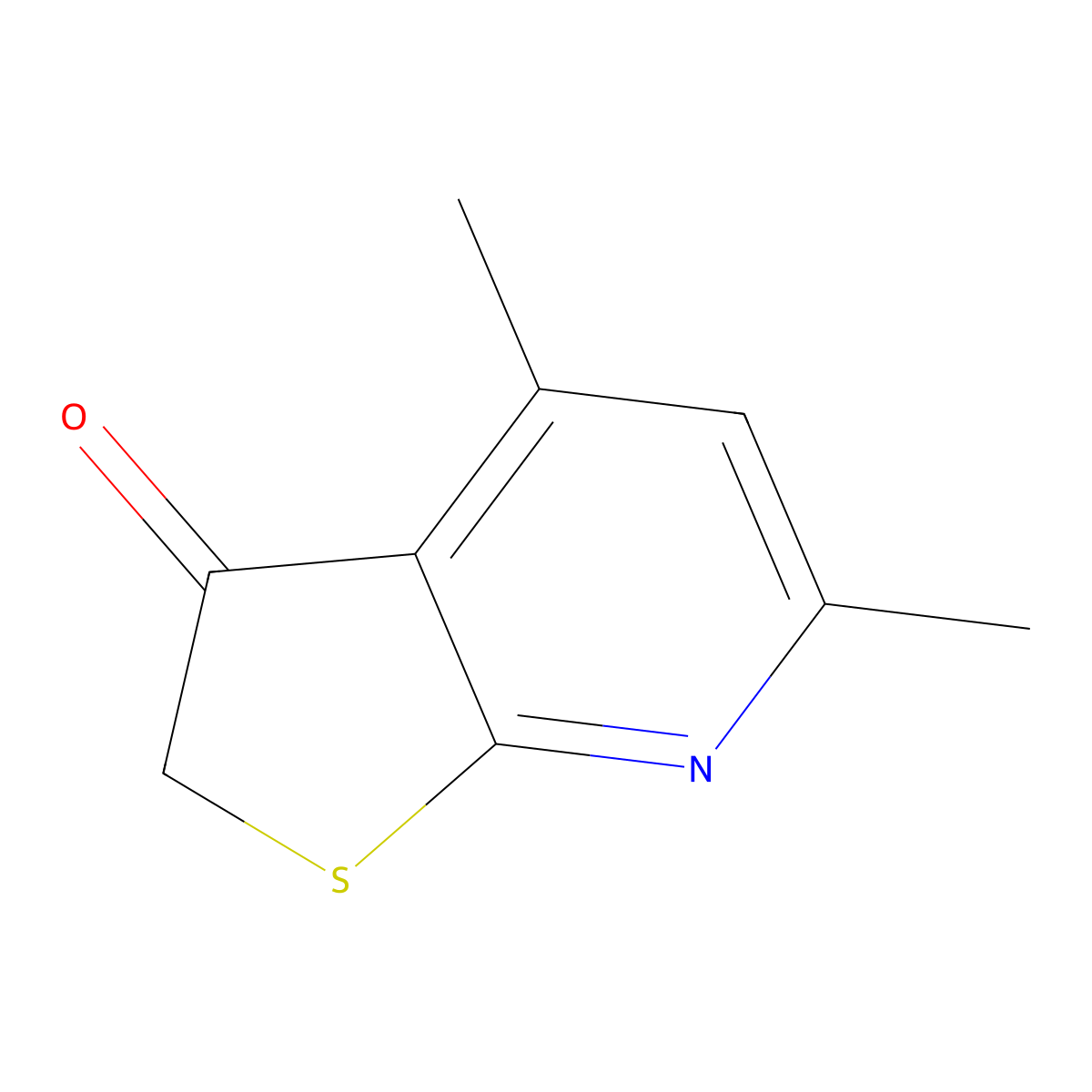 4,6-Dimethylthieno[2,3-b]pyridin-3(2H)-one molecular structure, CAS 55023-32-0