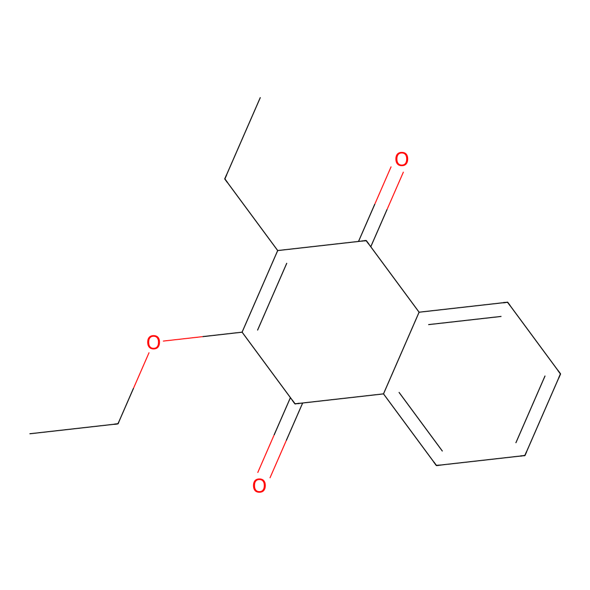 2-Ethoxy-3-ethylnaphthalene-1,4-dione molecular structure, CAS 55025-03-1