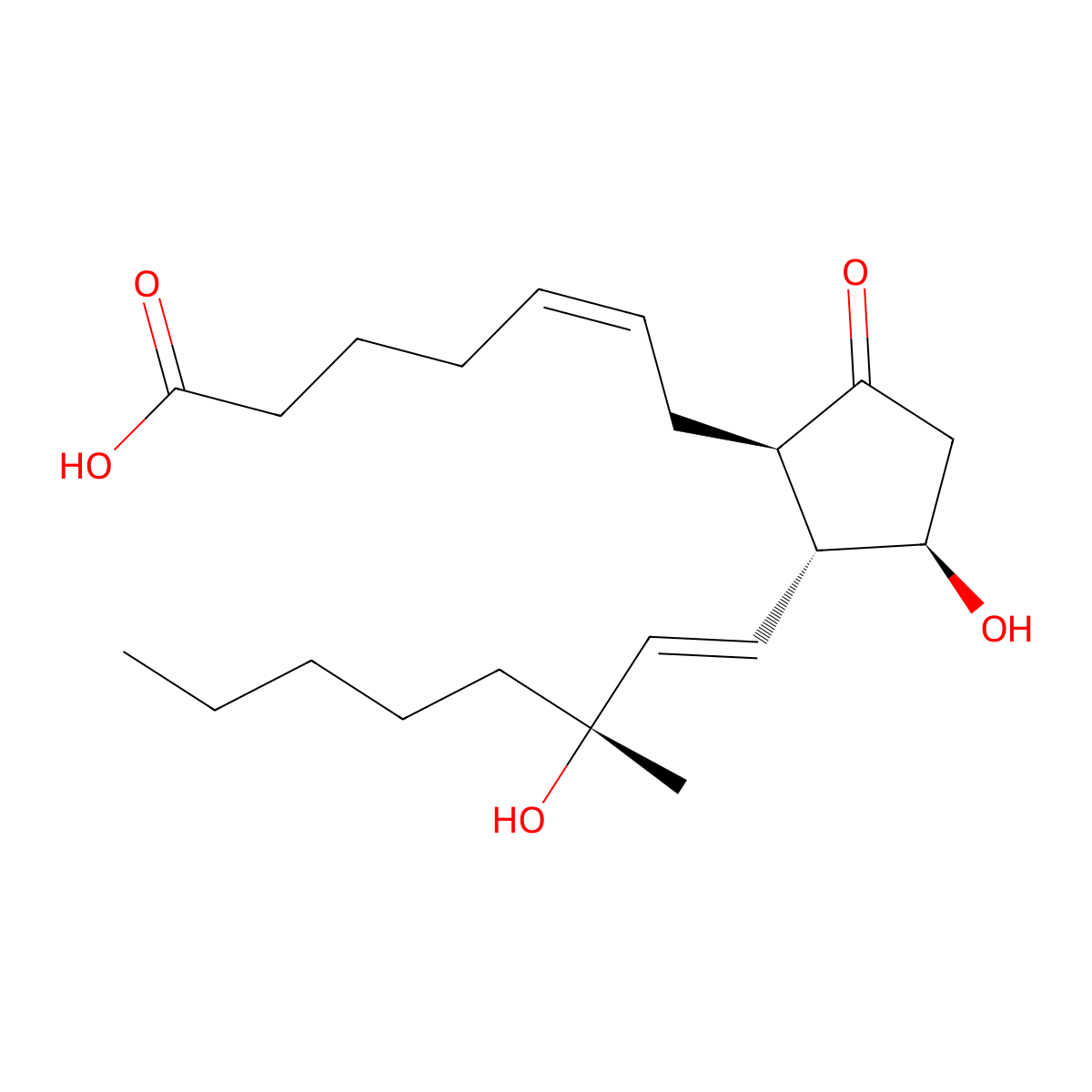 Arbaprostil molecular structure, CAS 55028-70-1