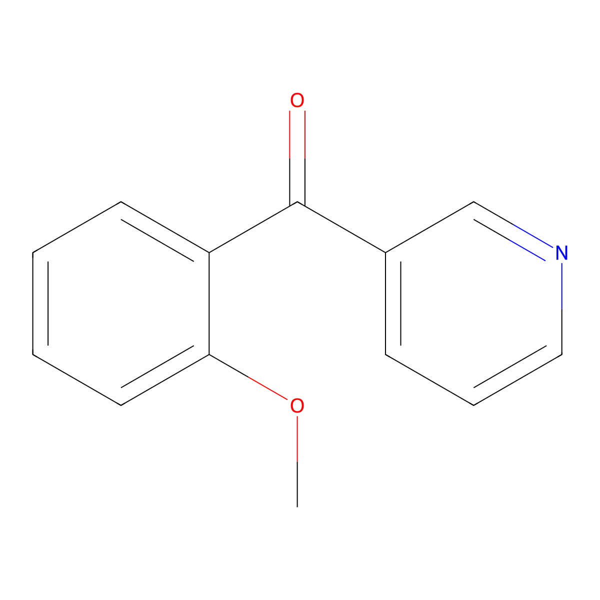 (2-Methoxyphenyl)(pyridin-3-yl)methanone molecular structure, CAS 55030-30-3