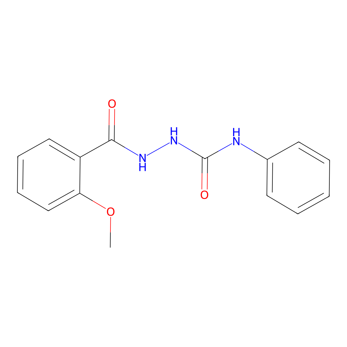 1-[(2-Methoxybenzoyl)amino]-3-phenylurea molecular structure, CAS 550304-67-1
