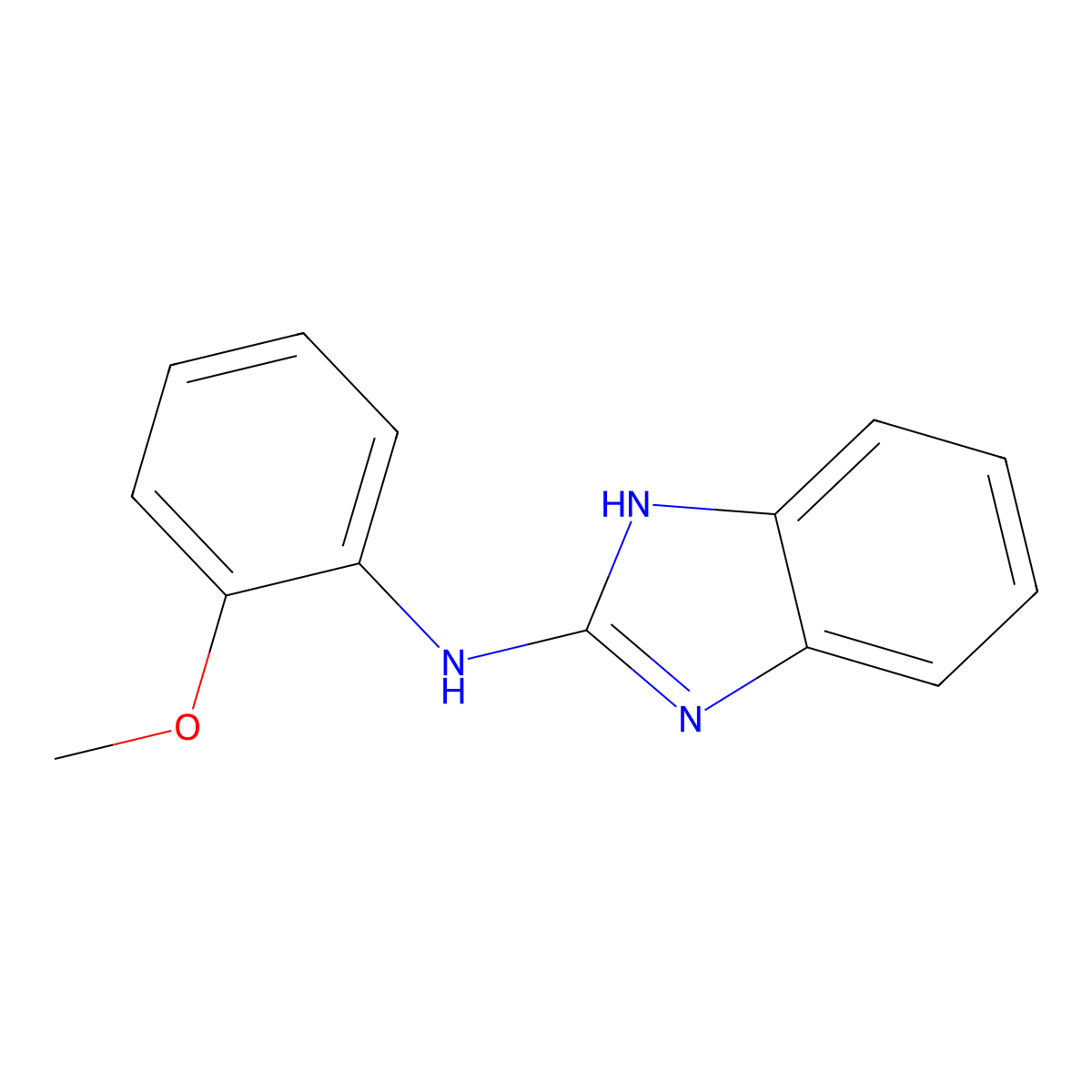 N-(2-methoxyphenyl)-1H-benzimidazol-2-amine molecular structure, CAS 550304-74-0