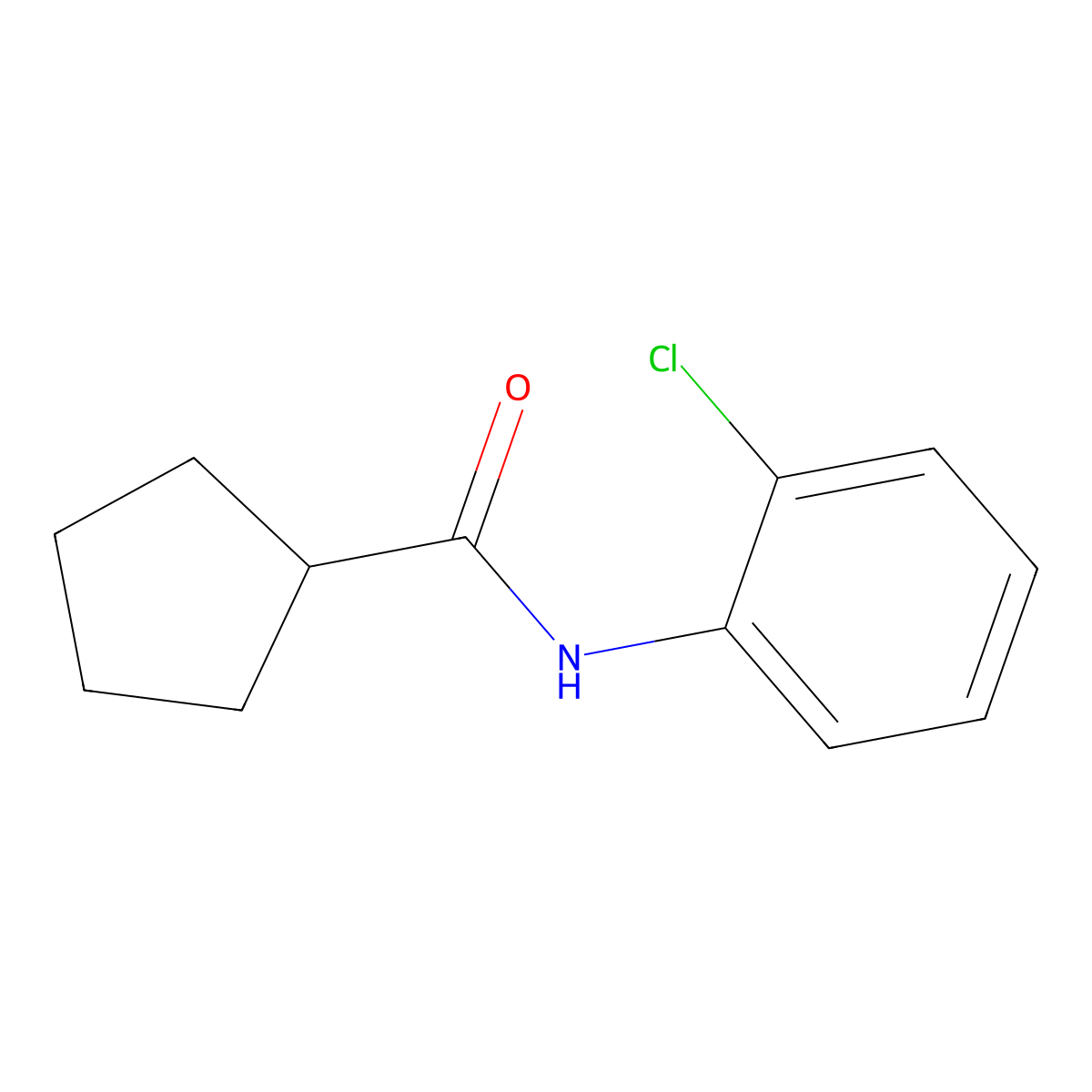 N-(2-chlorophenyl)cyclopentanecarboxamide molecular structure, CAS 550305-82-3