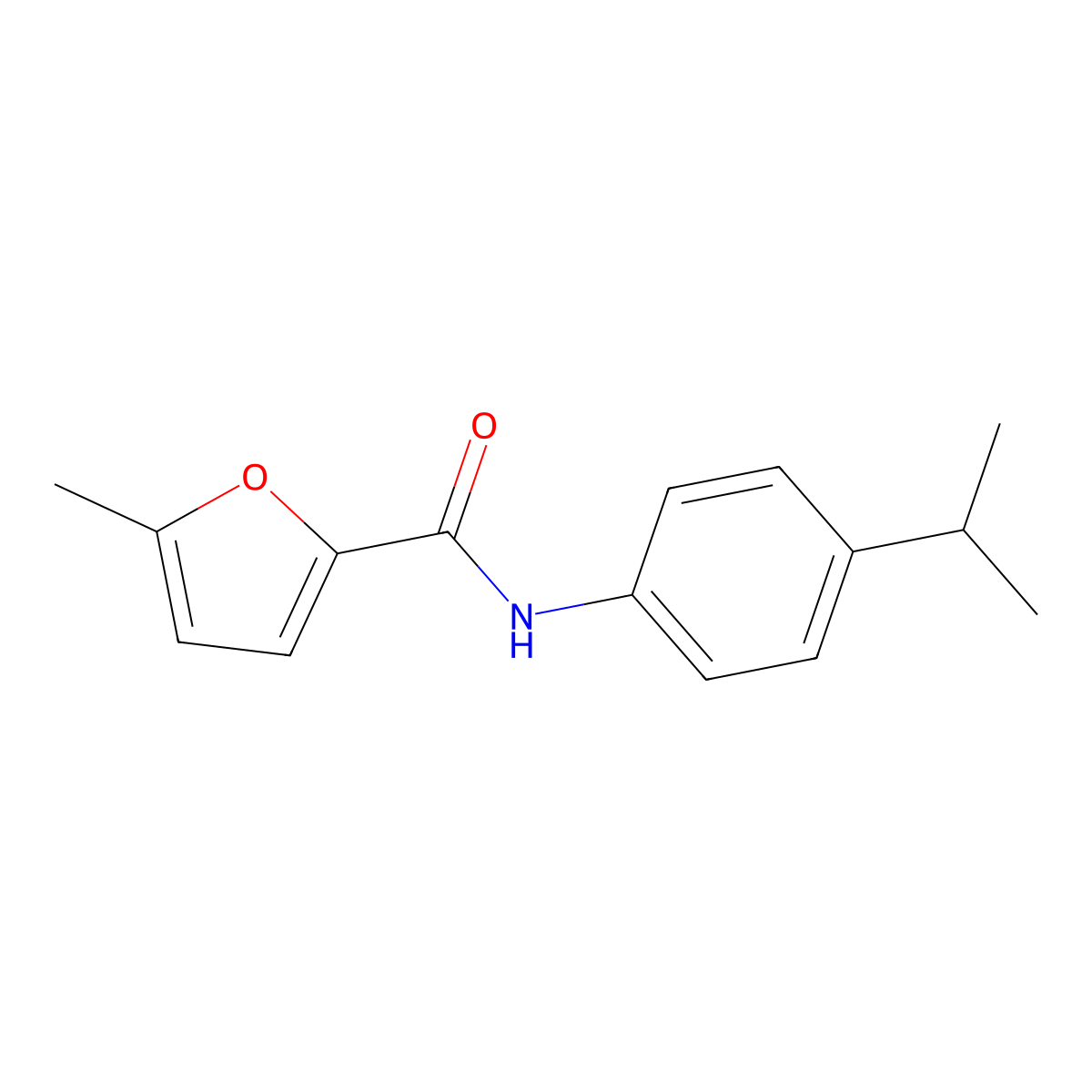 N-(4-isopropylphenyl)-5-methyl-2-furamide molecular structure, CAS 550305-93-6