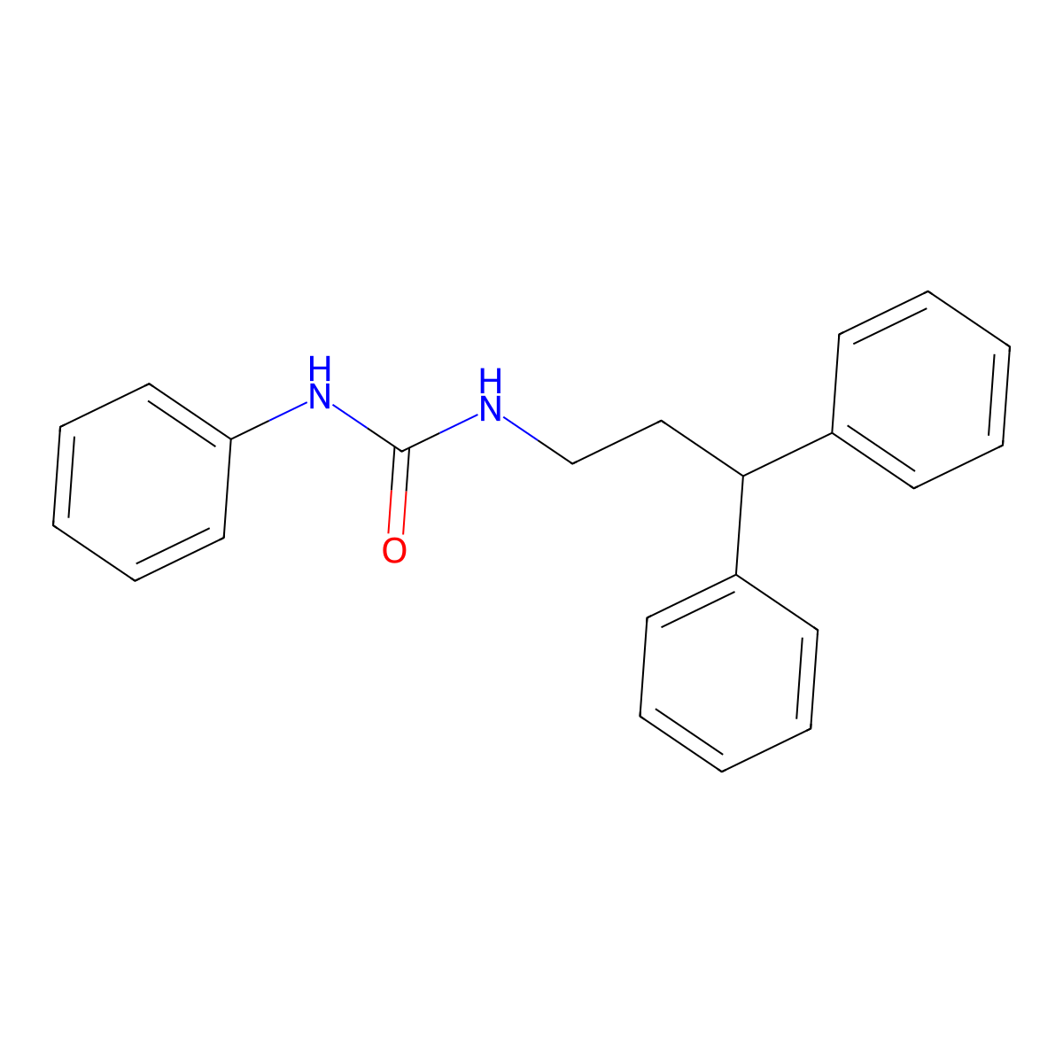 1-(3,3-Diphenylpropyl)-3-phenylurea molecular structure, CAS 550307-60-3