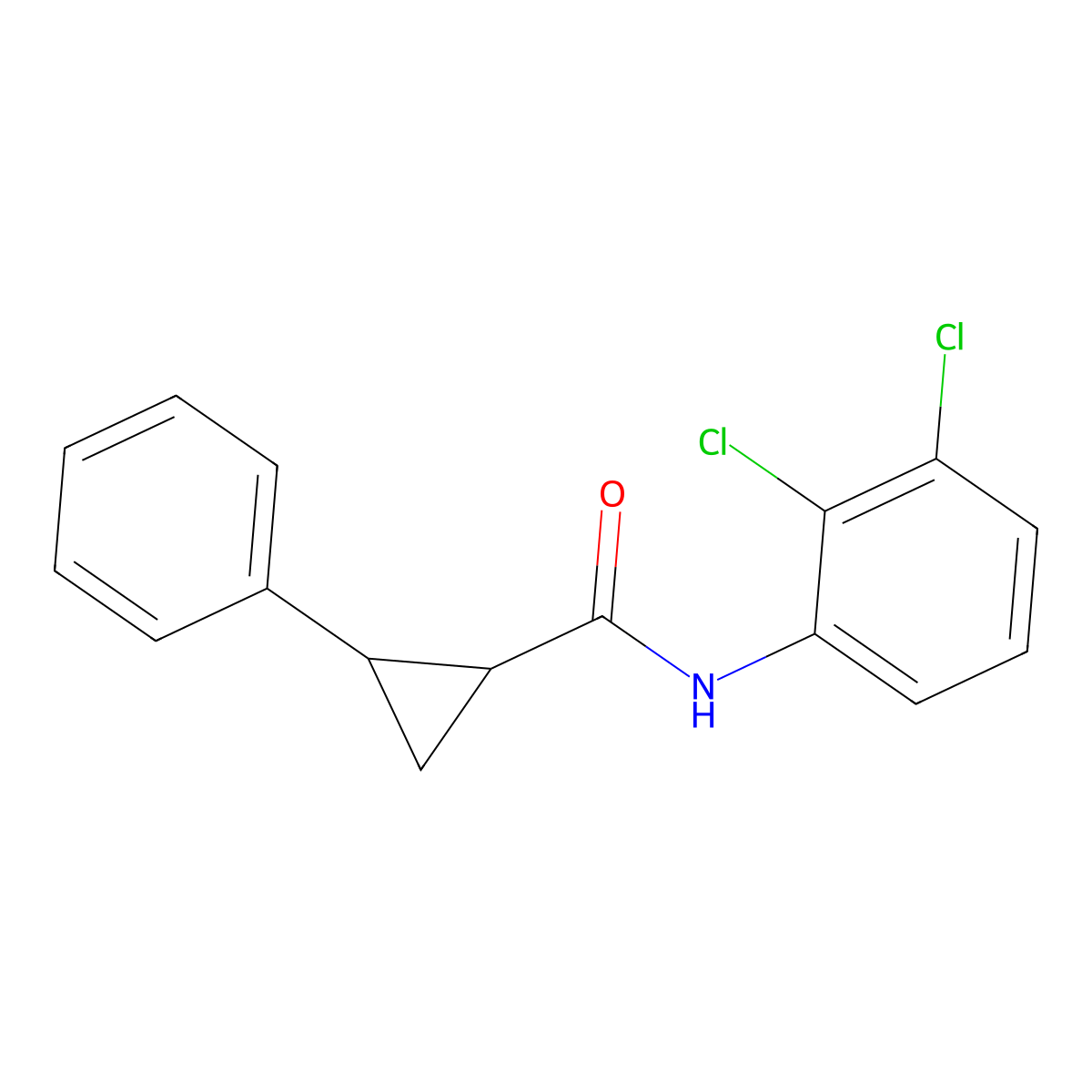 N-(2,3-dichlorophenyl)-2-phenylcyclopropanecarboxamide molecular structure, CAS 550307-67-0