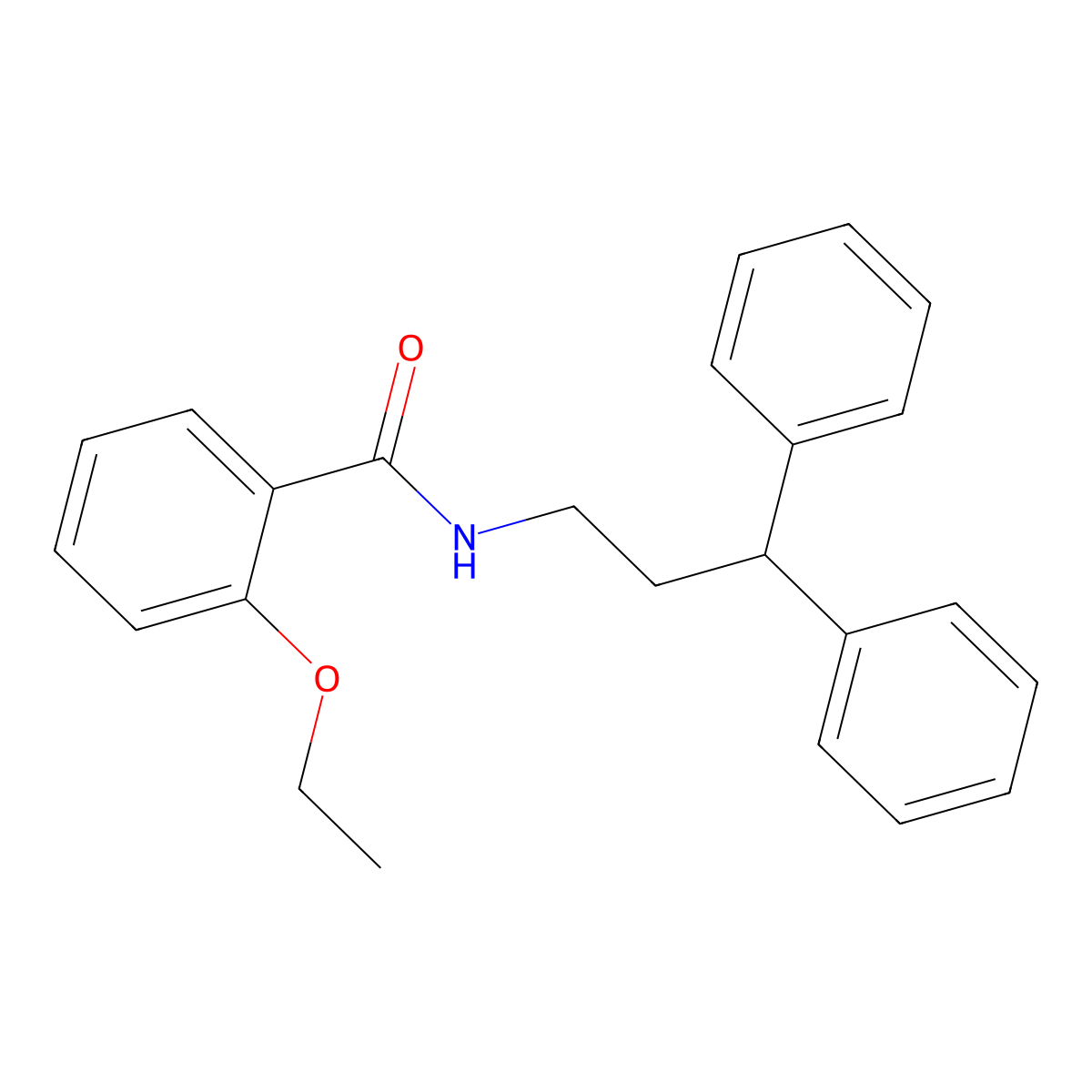 N-(3,3-diphenylpropyl)-2-ethoxybenzamide molecular structure, CAS 550308-39-9