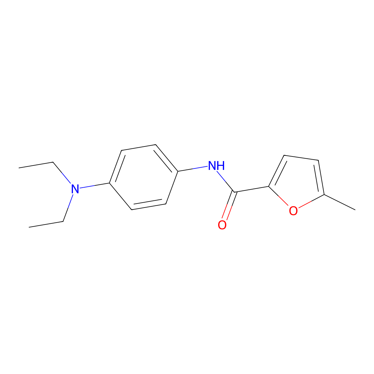 N-[4-(diethylamino)phenyl]-5-methylfuran-2-carboxamide molecular structure, CAS 550309-51-8