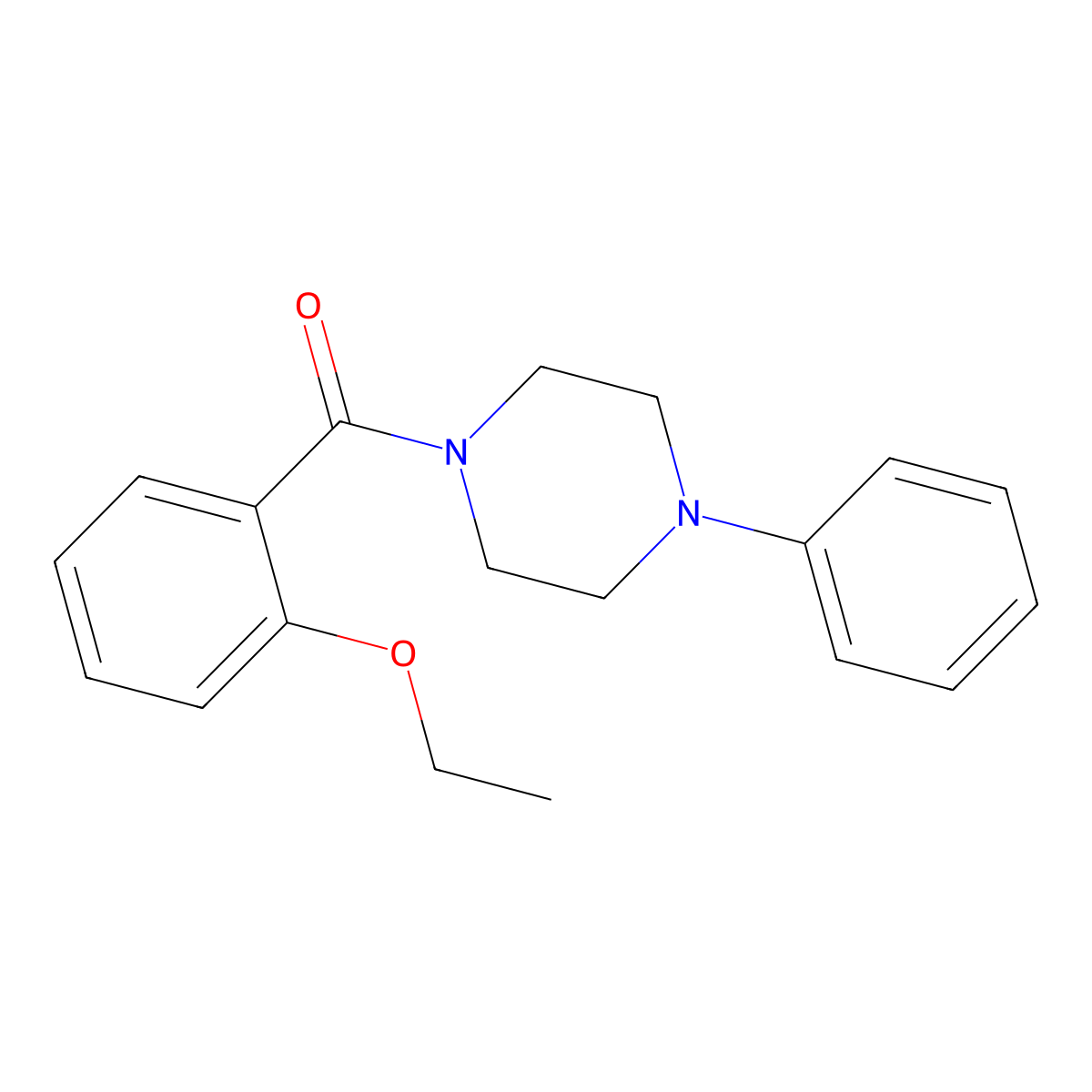 (2-Ethoxyphenyl)-(4-phenylpiperazin-1-yl)methanone molecular structure, CAS 550314-78-8