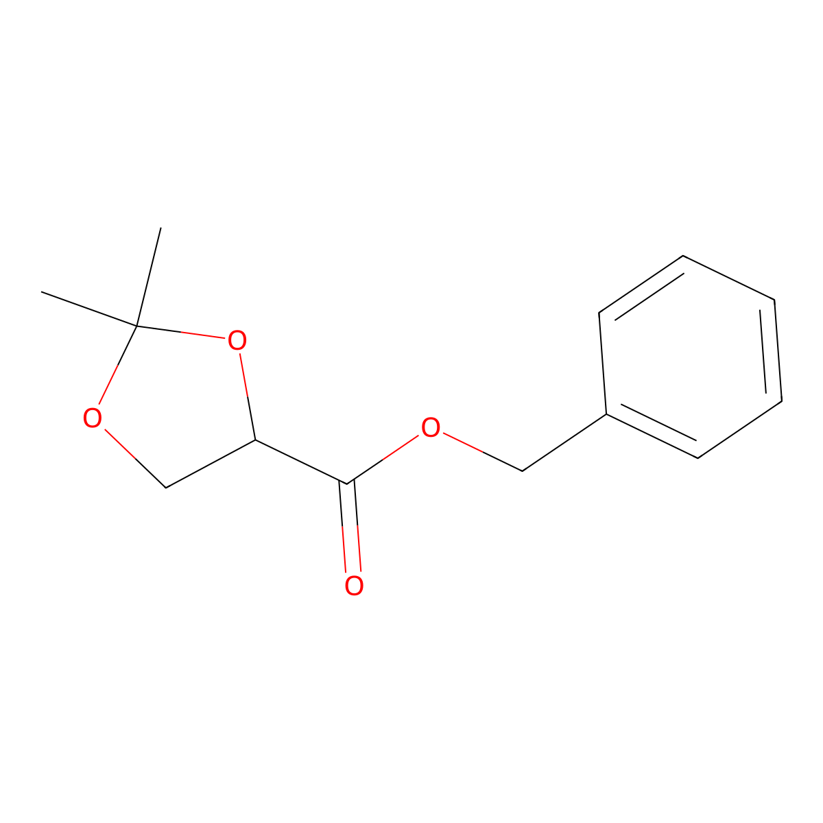 (2R)-2,3-O-Isopropylidene-D-glyceric acid benzyl ester molecular structure, CAS 55032-17-2