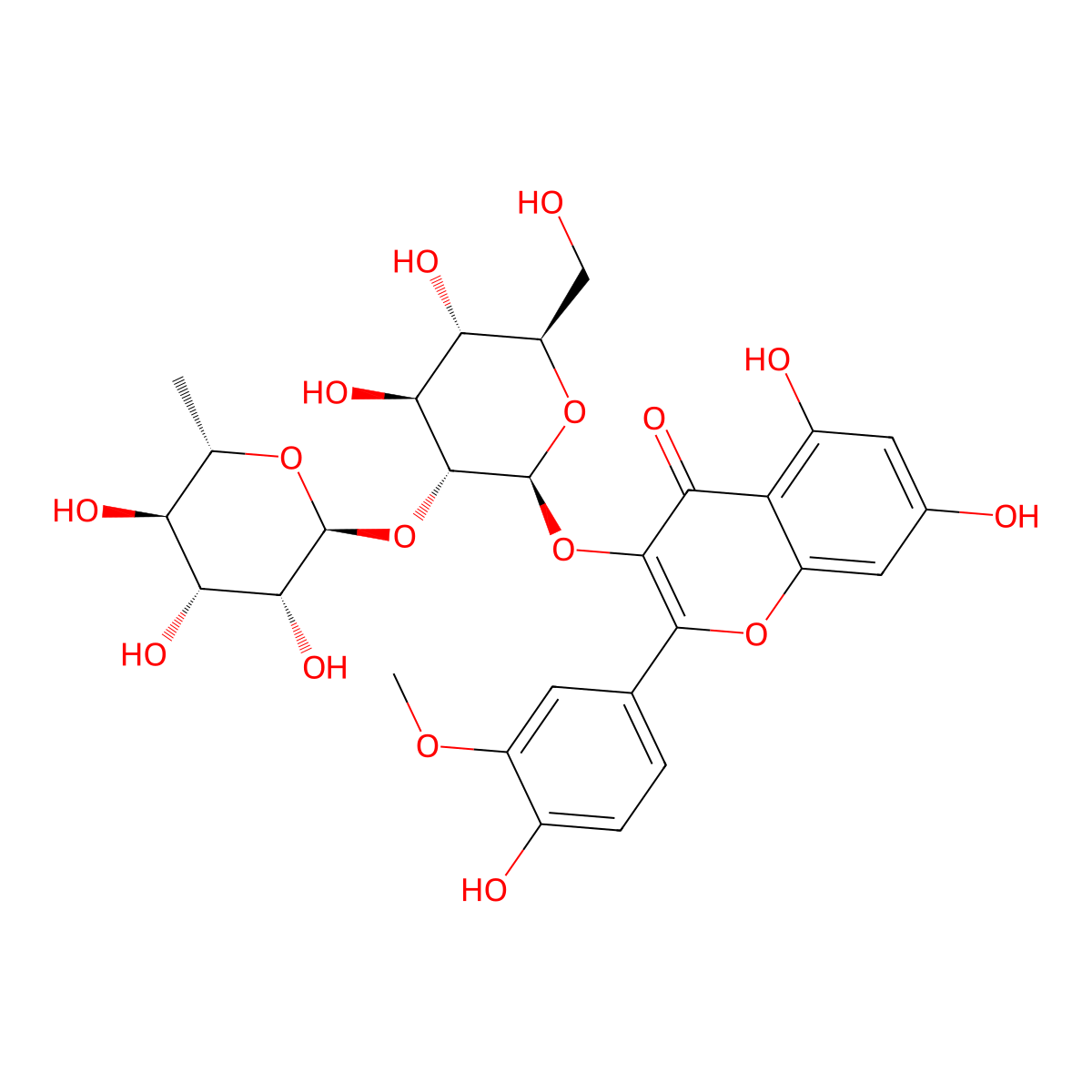 Isorhamnetin 3-O-neohesperidoside molecular structure, CAS 55033-90-4