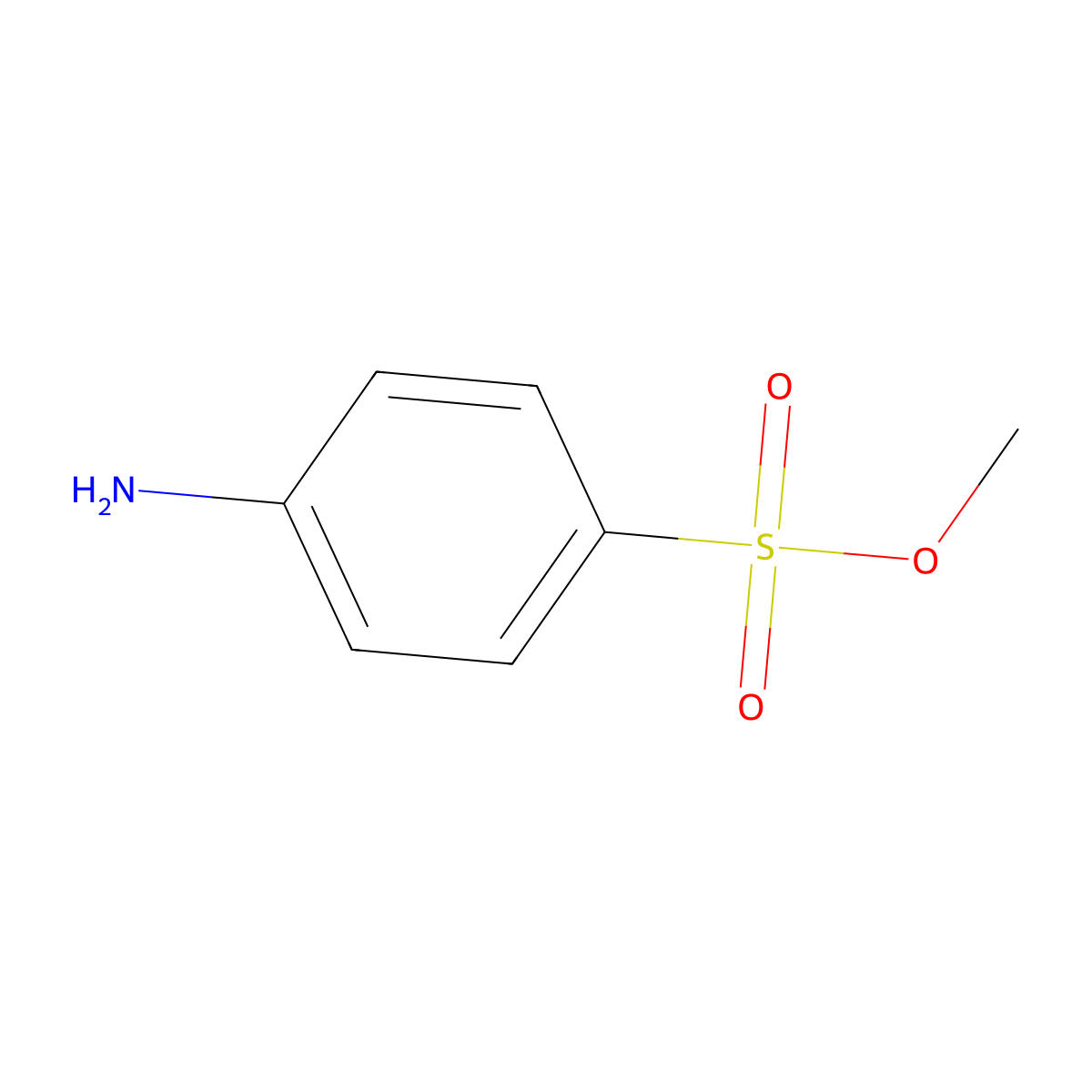 Methyl 4-aminobenzenesulfonate molecular structure, CAS 55034-26-9