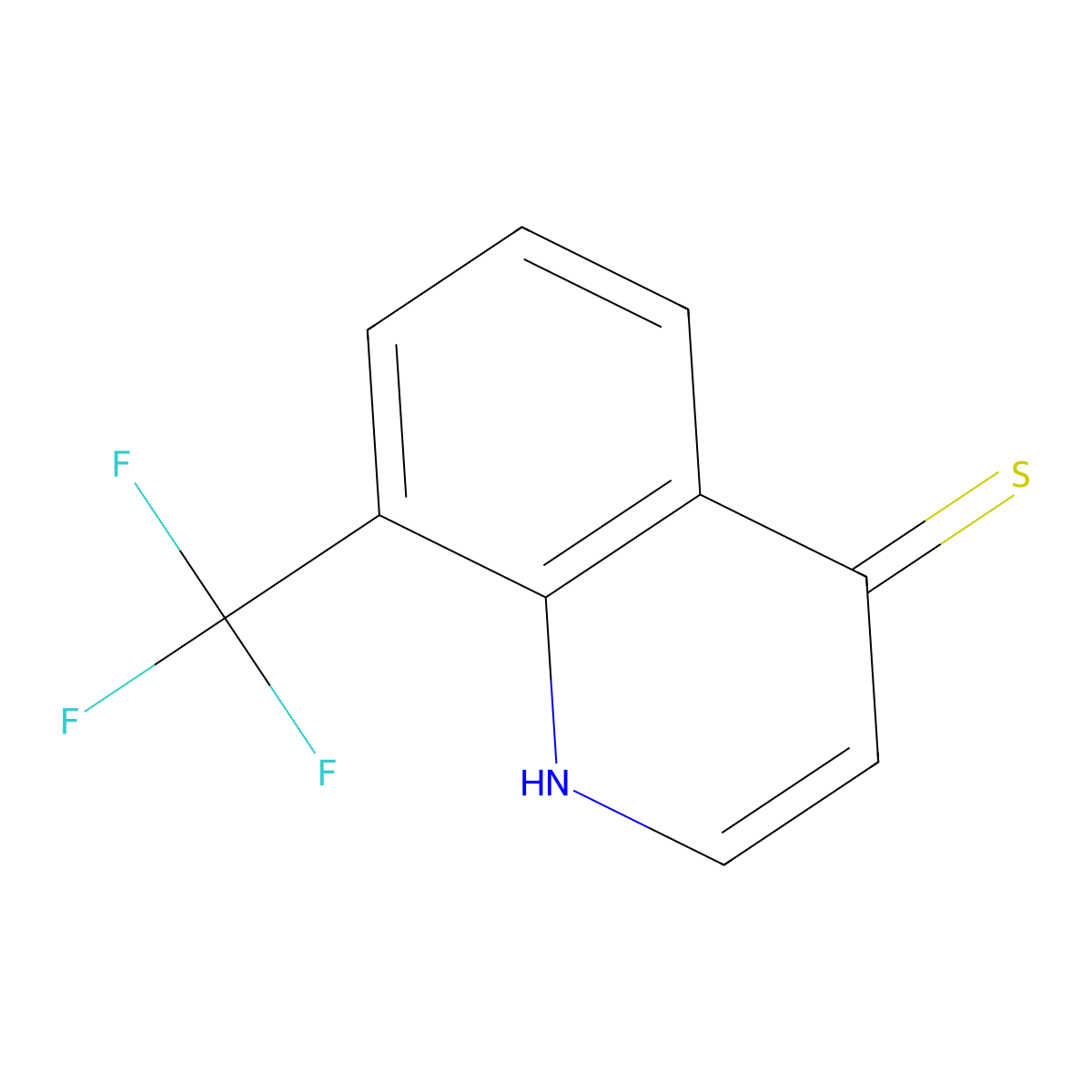 8-(Trifluoromethyl)quinoline-4-thiol molecular structure, CAS 550346-16-2