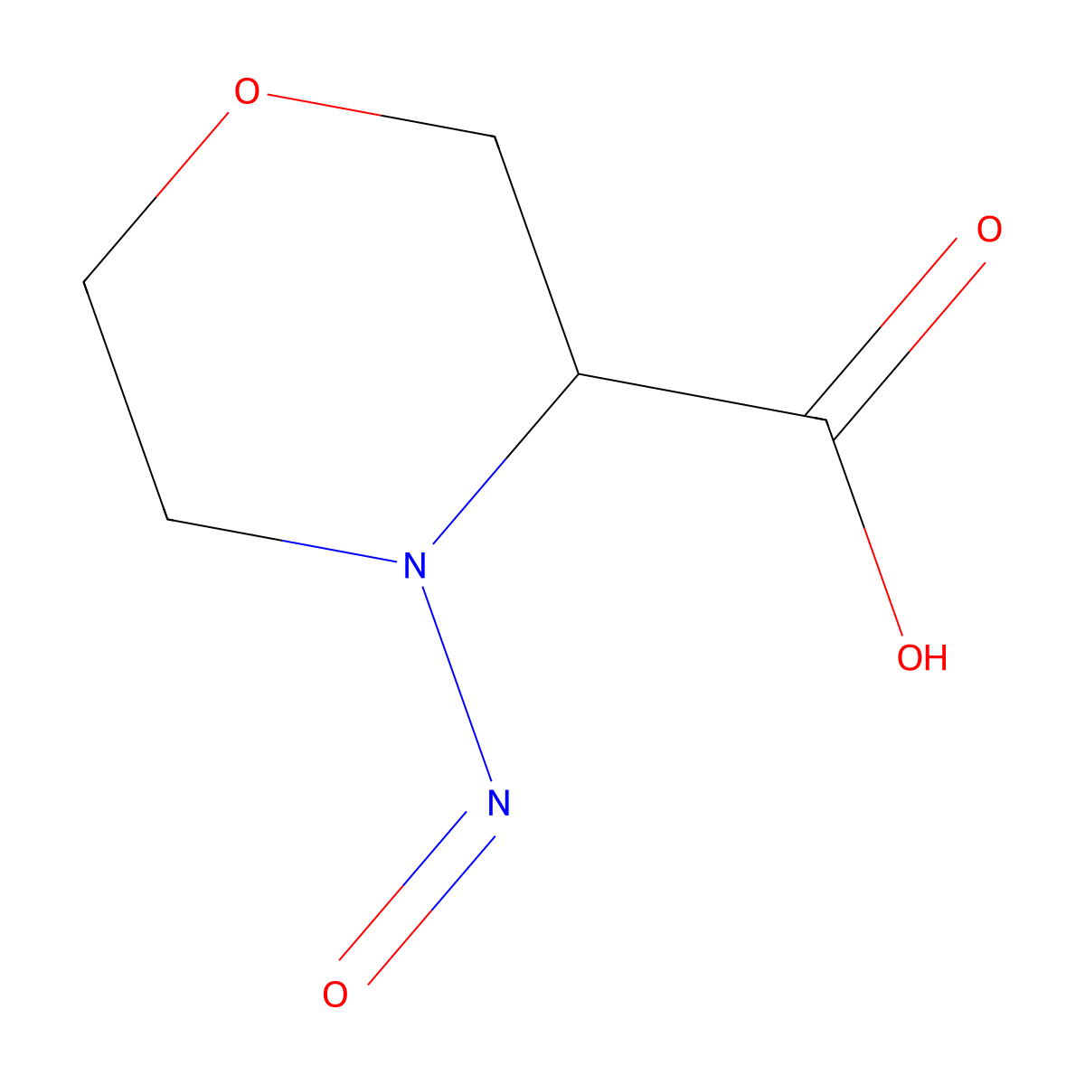 4-nitrosomorpholine-3-carboxylic Acid molecular structure, CAS 550346-46-8