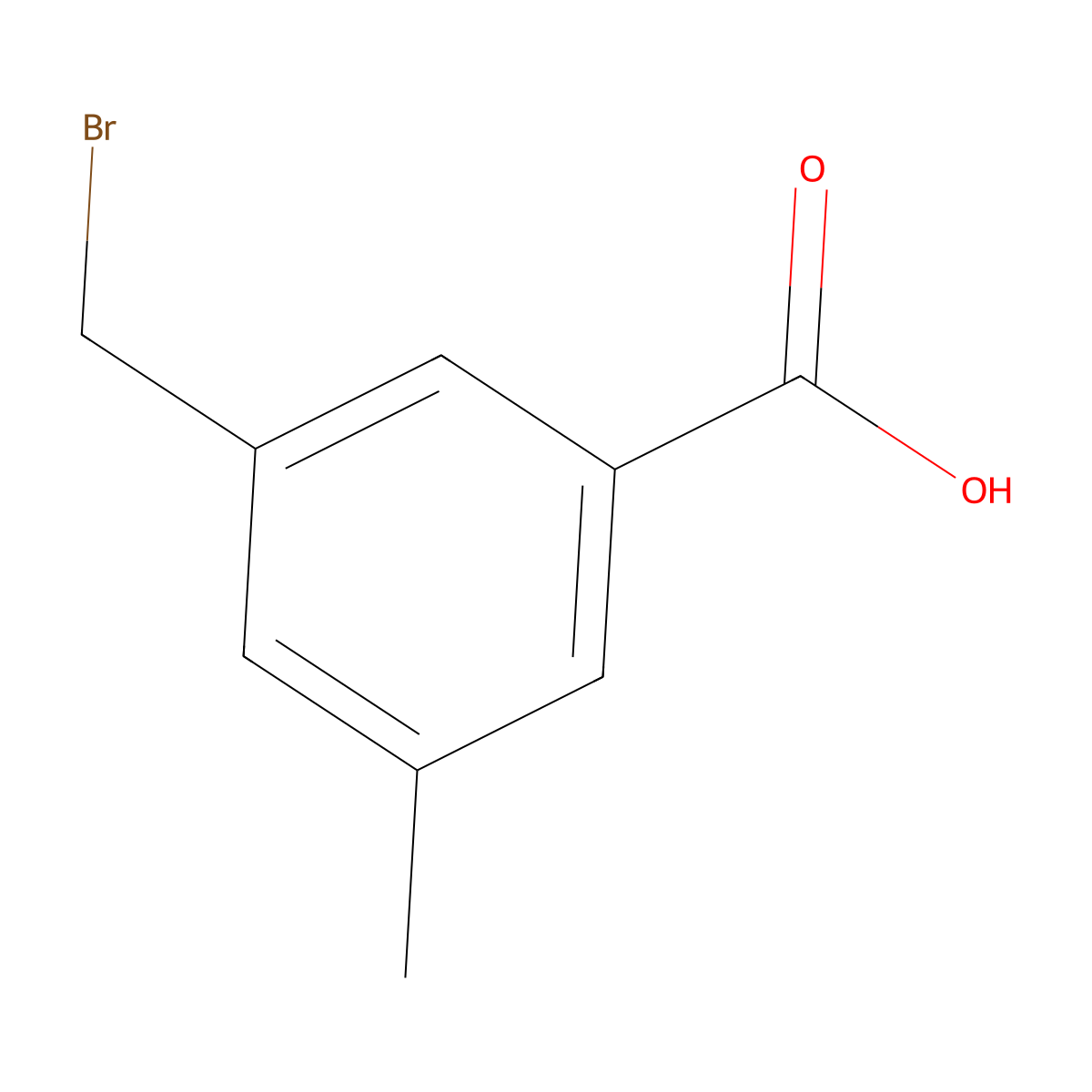 3-(Bromomethyl)-5-methylbenzoic acid molecular structure, CAS 550367-75-4