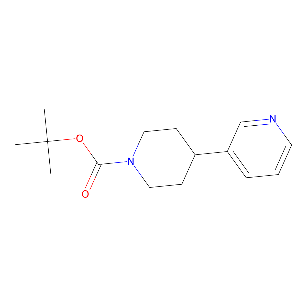 tert-Butyl 4-(pyridin-3-yl)piperidine-1-carboxylate molecular structure, CAS 550371-77-2