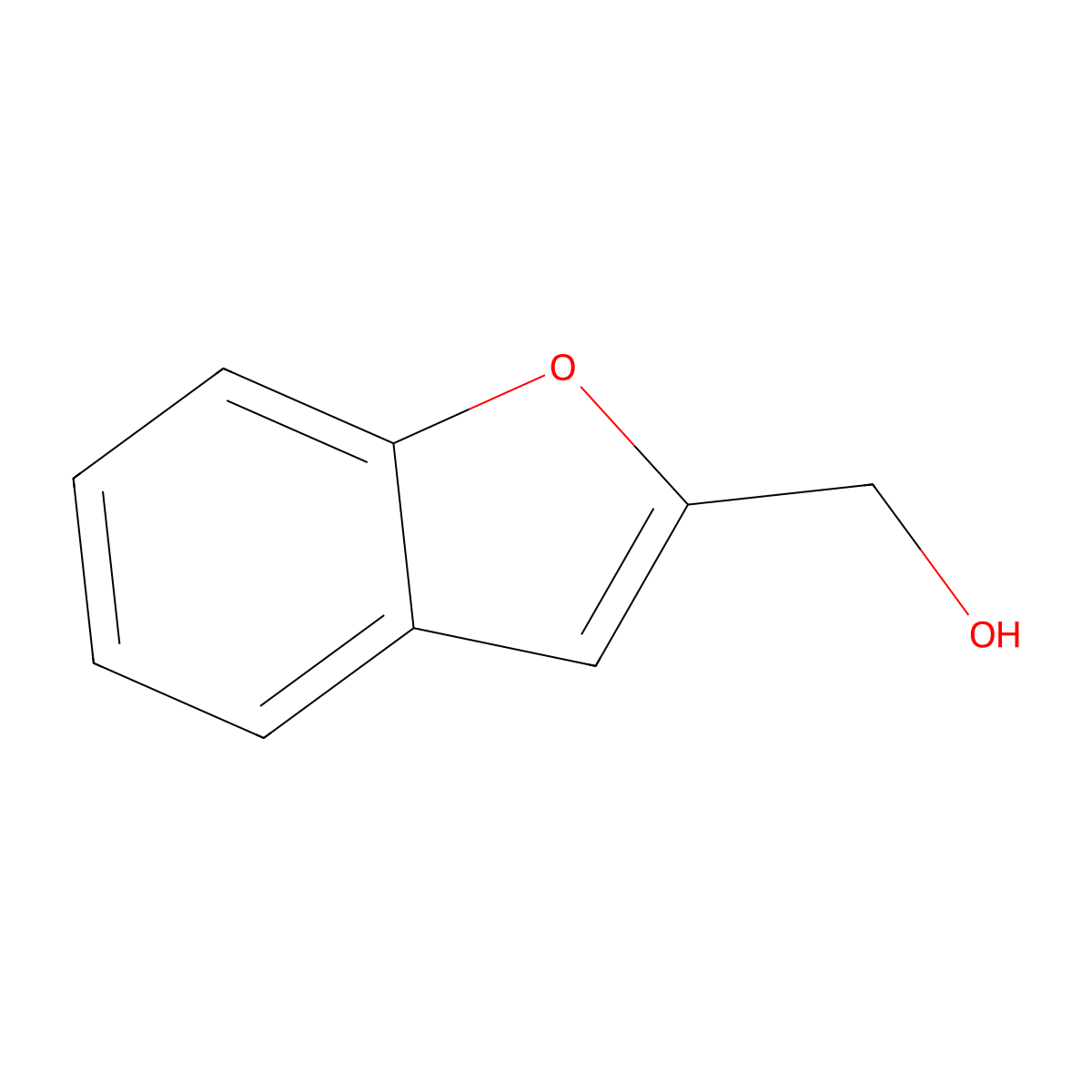 1-Benzofuran-2-Ylmethanol molecular structure, CAS 55038-01-2