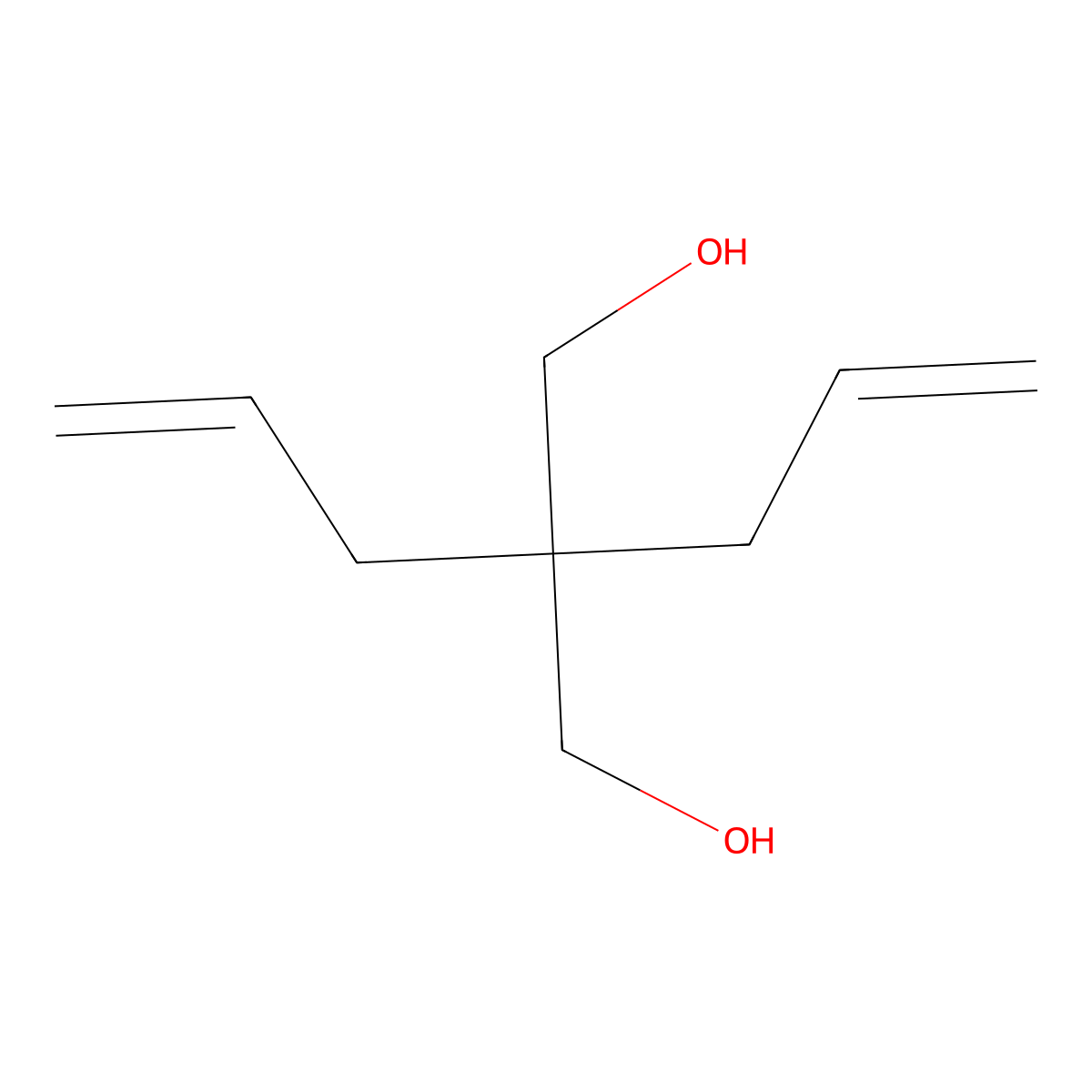 4,4-Bis(hydroxymethyl)-1,6-heptadiene molecular structure, CAS 55038-13-6
