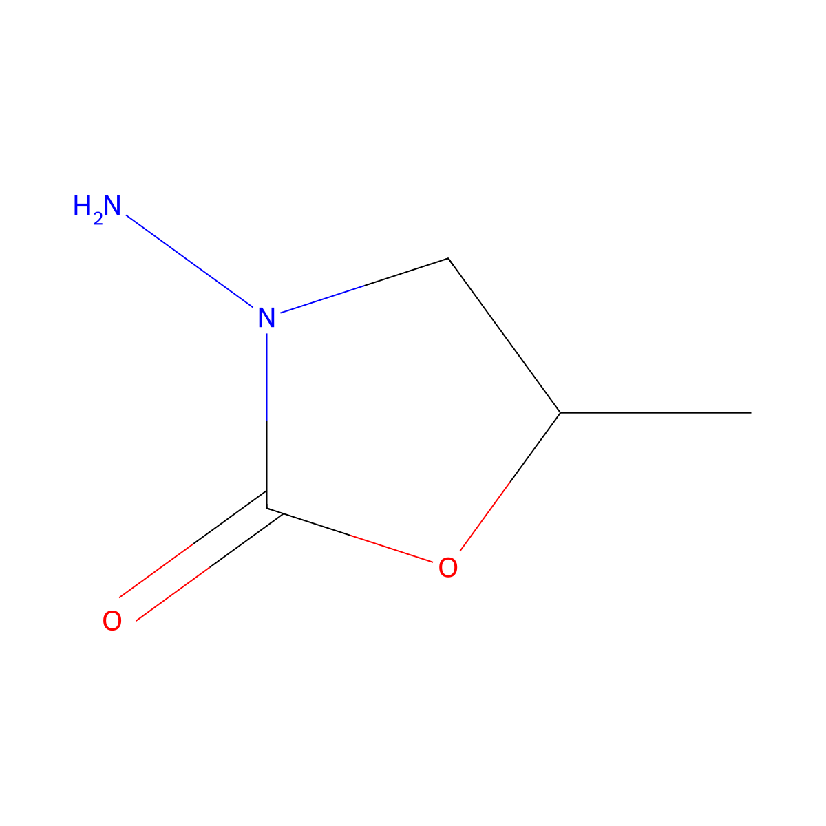 3-Amino-5-methyl-1,3-oxazolidin-2-one molecular structure, CAS 55041-22-0