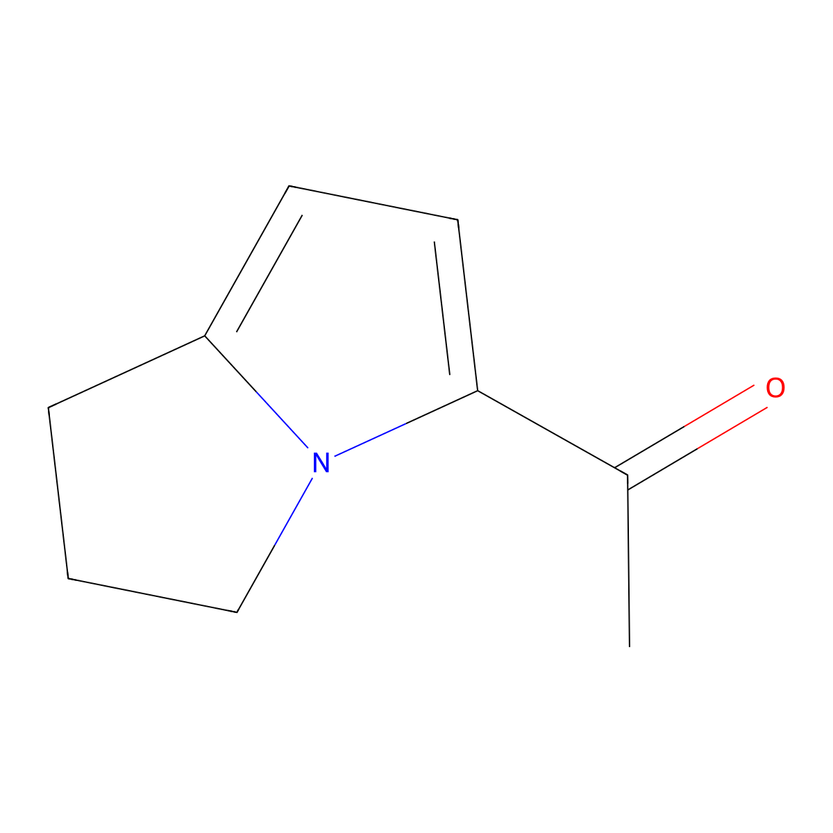 1-(2,3-Dihydro-1H-pyrrolizin-5-yl)ethanone molecular structure, CAS 55041-85-5