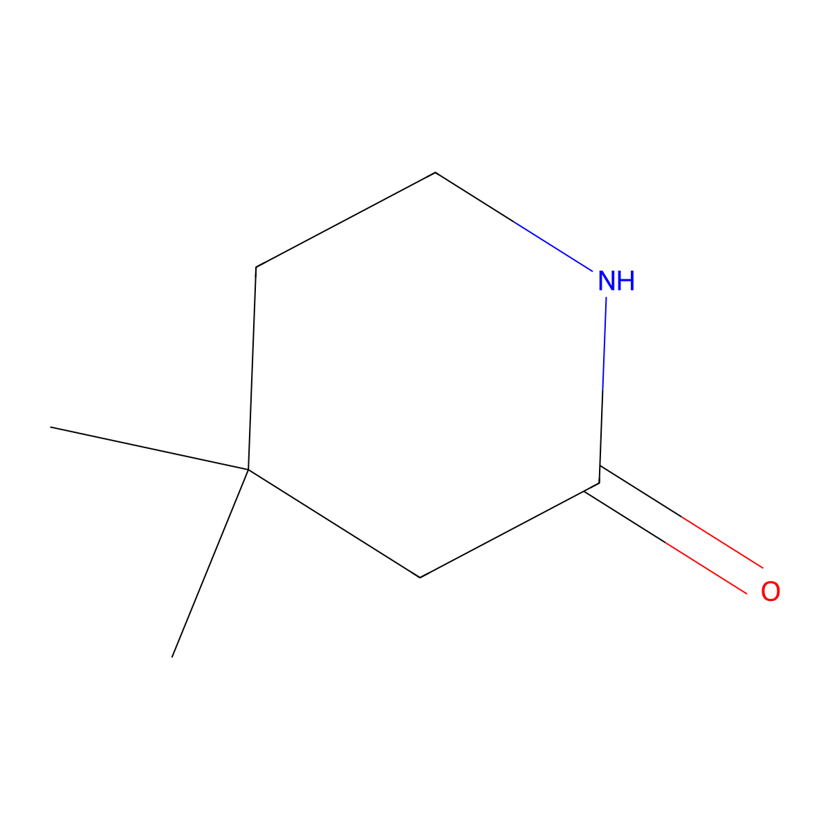 4,4-Dimethylpiperidin-2-one molecular structure, CAS 55047-81-9