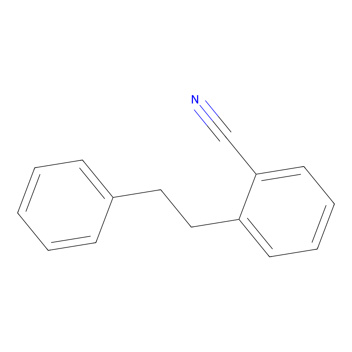 2-Phenethylbenzonitrile molecular structure, CAS 5505-00-0