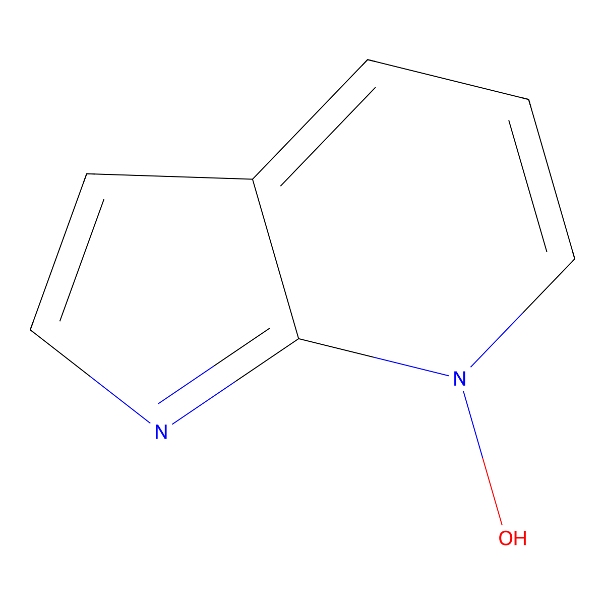 1H-pyrrolo(2,3-b)pyridin-7-ium-7-olate molecular structure, CAS 55052-24-9