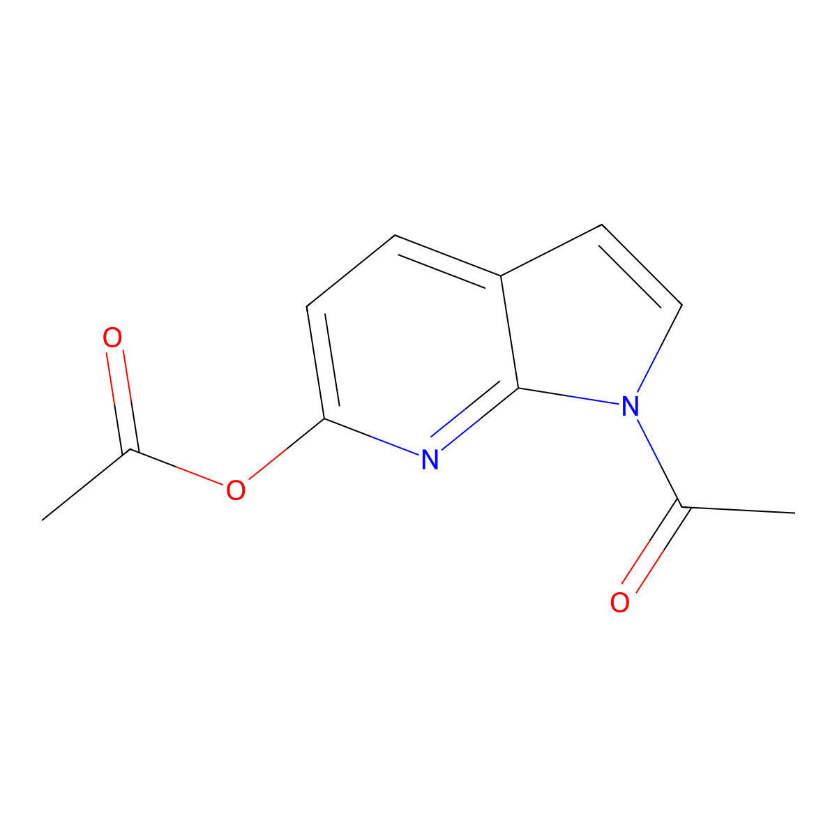 1-Acetyl-1H-pyrrolo[2,3-b]pyridin-6-yl acetate molecular structure, CAS 55052-25-0