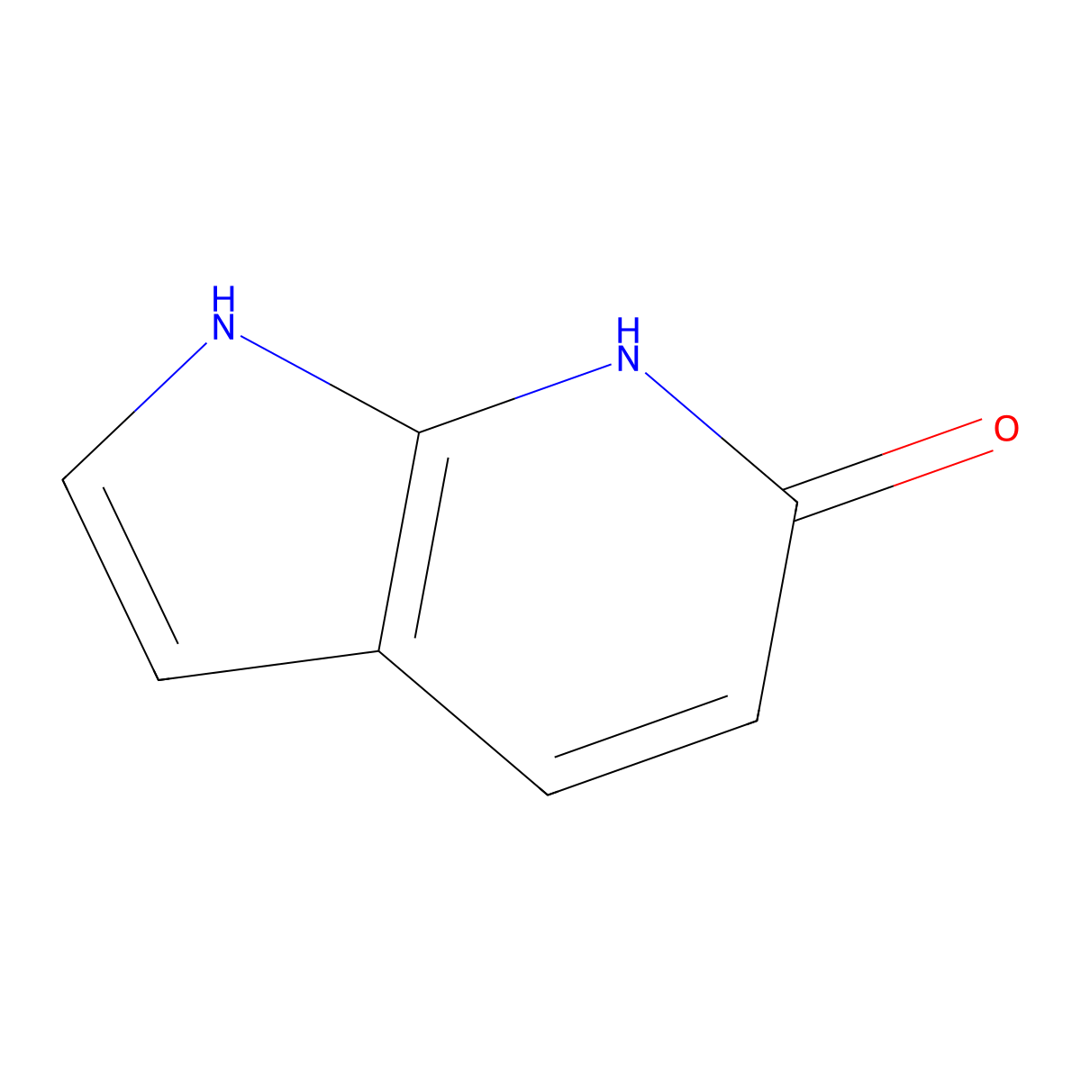 1,7-Dihydro-6H-pyrrolo(2,3-b)pyridin-6-one molecular structure, CAS 55052-26-1