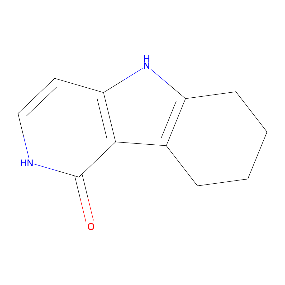 2,5,6,7,8,9-Hexahydropyrido[4,3-b]indol-1-one molecular structure, CAS 55052-69-2
