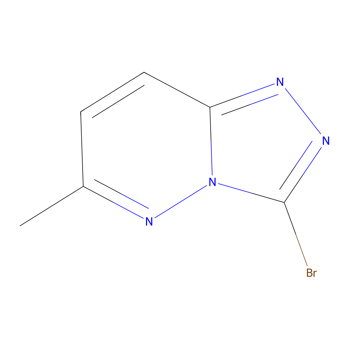 3-Bromo-6-methyl-[1,2,4]triazolo[4,3-B]pyridazine molecular structure, CAS 55054-93-8