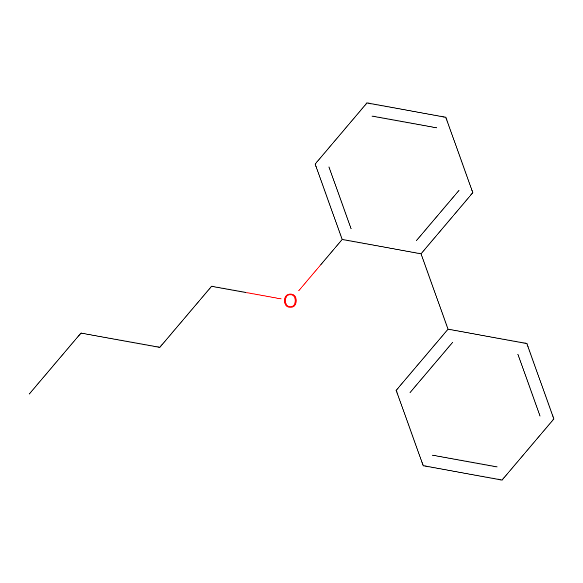 2-Butoxybiphenyl molecular structure, CAS 55059-22-8