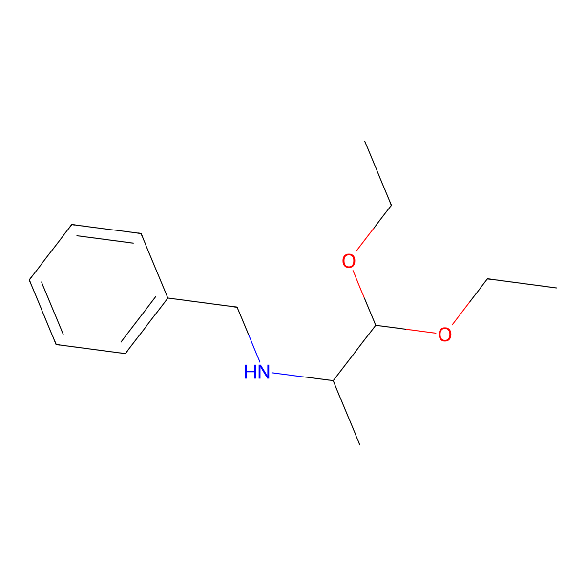 N-Benzyl-1,1-diethoxypropan-2-amine molecular structure, CAS 55064-42-1