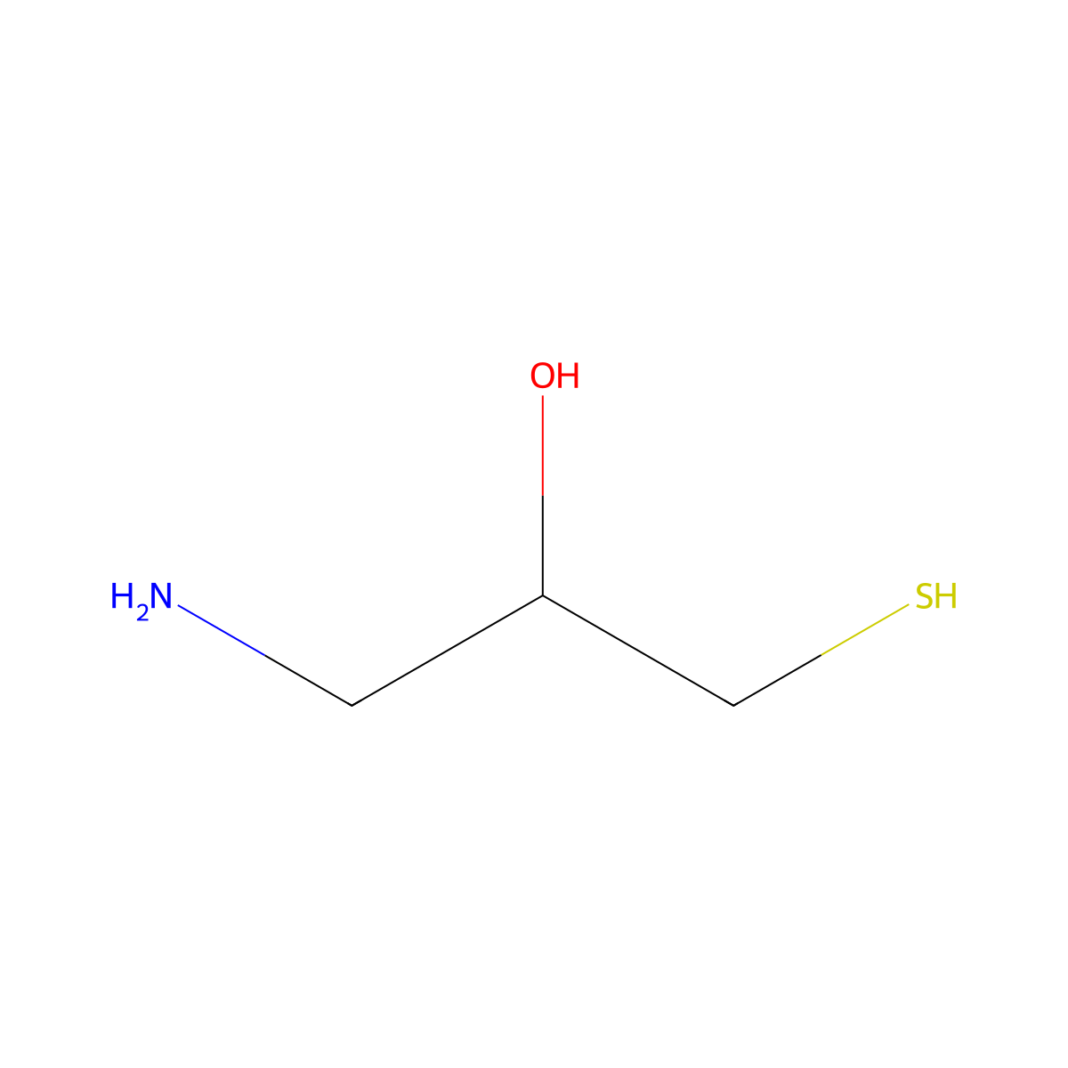 1-Amino-3-sulfanylpropan-2-ol molecular structure, CAS 55064-80-7