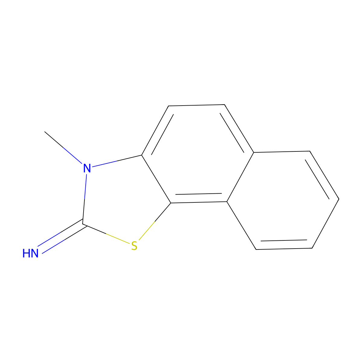 3-methylnaphtho[2,1-d]thiazol-2(3H)-imine molecular structure, CAS 55065-85-5