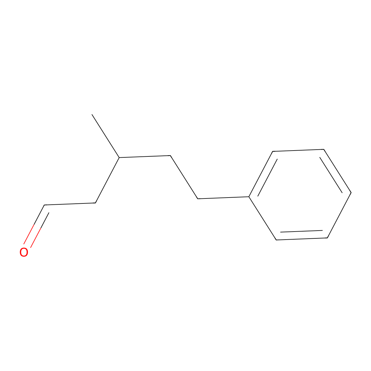 Phenylmethylpentanal molecular structure, CAS 55066-49-4