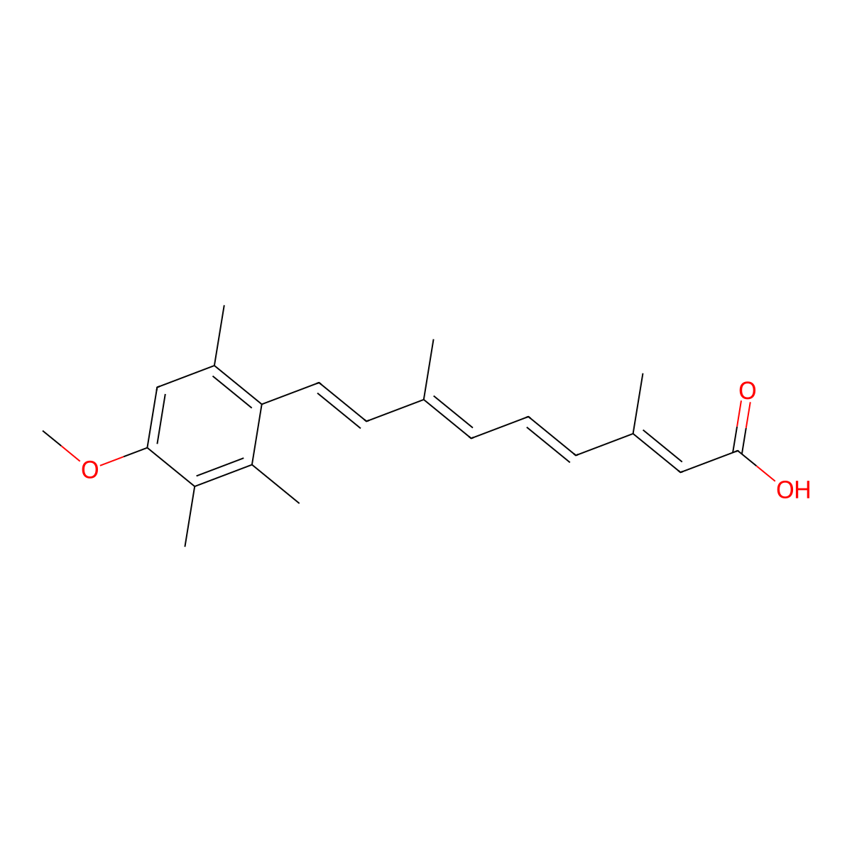 Acitretin molecular structure, CAS 55079-83-9