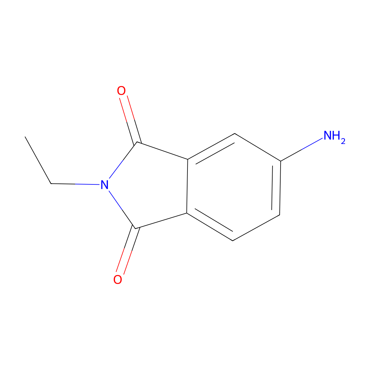 5-Amino-2-ethylisoindoline-1,3-dione molecular structure, CAS 55080-55-2