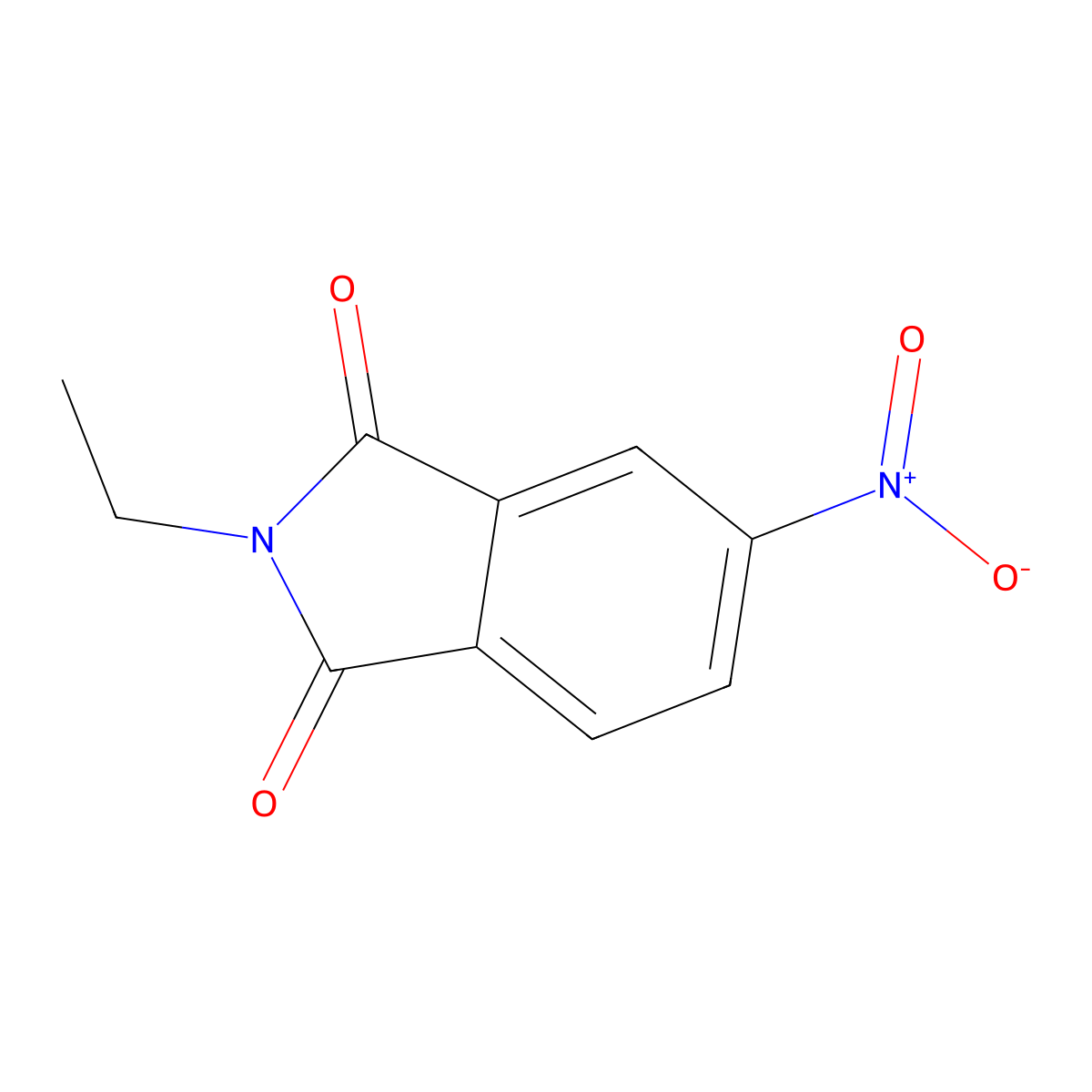 4-nitro-N-ethylphthalimide molecular structure, CAS 55080-56-3