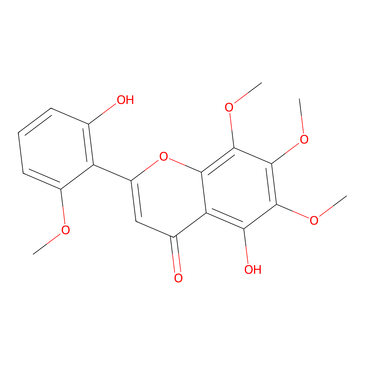 Skullcapflavone Ii molecular structure, CAS 55084-08-7