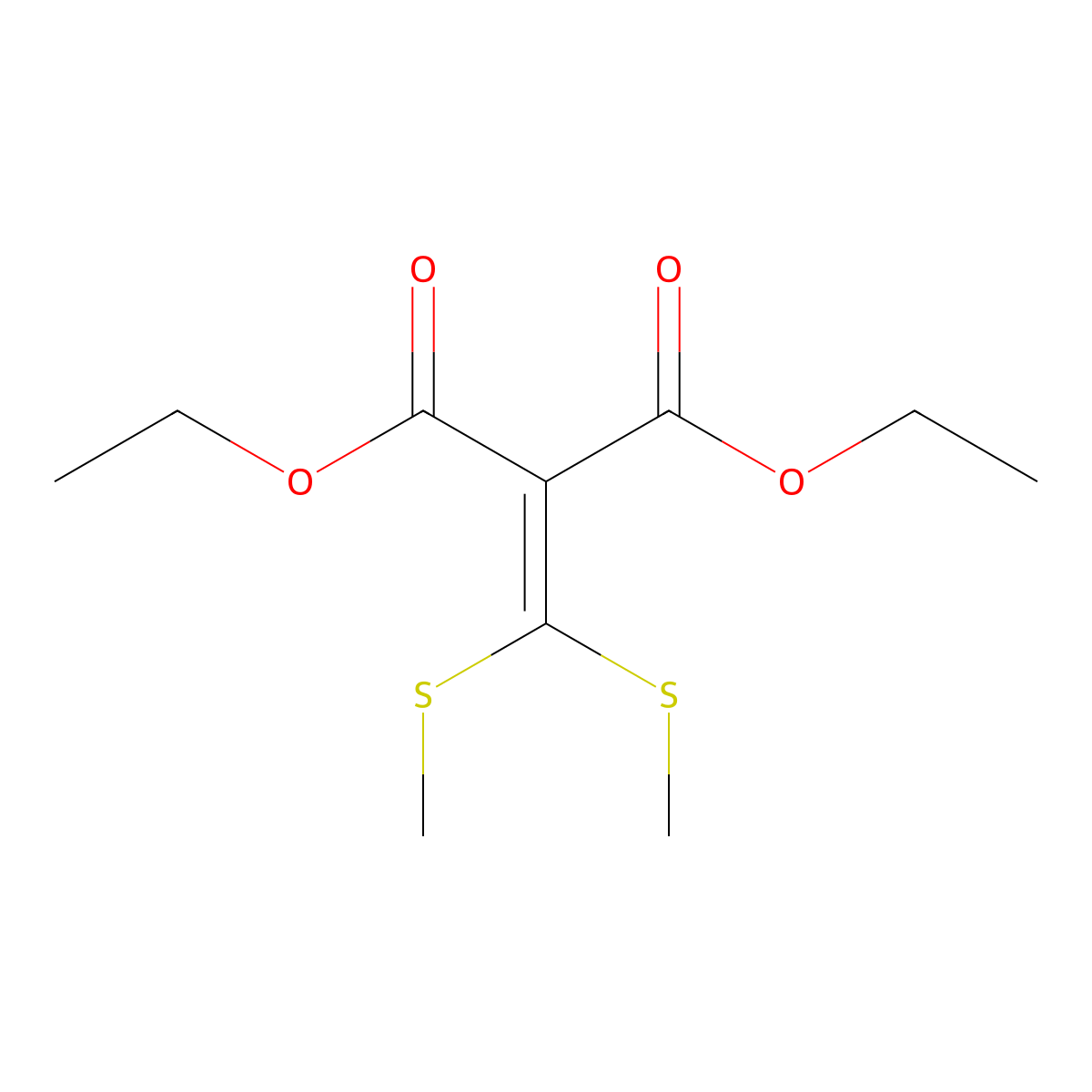 2-(Bis-methylsulfanyl-methylene)- molecular structure, CAS 55084-15-6