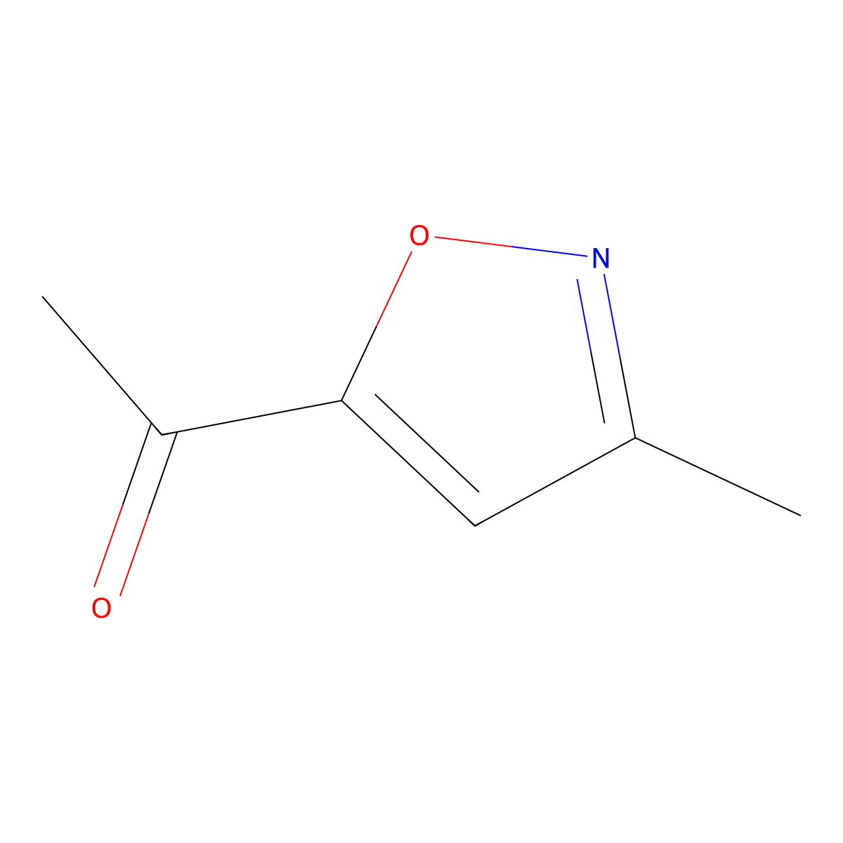 1-(3-Methyl-1,2-oxazol-5-yl)ethan-1-one molecular structure, CAS 55086-61-8