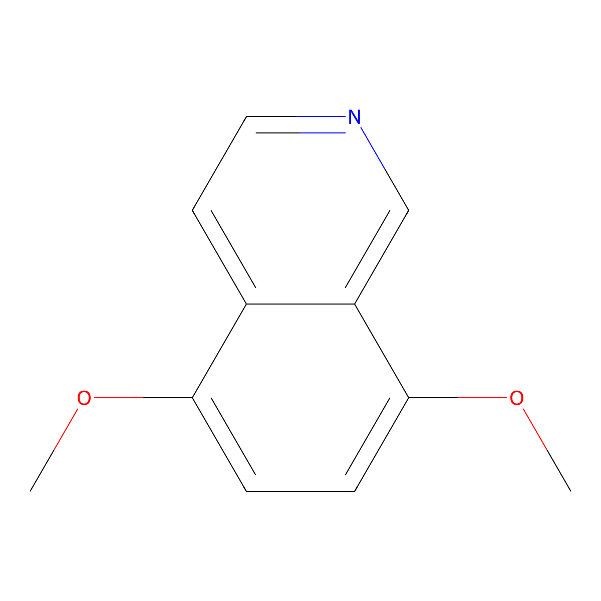 5,8-Dimethoxyisoquinoline molecular structure, CAS 55087-23-5
