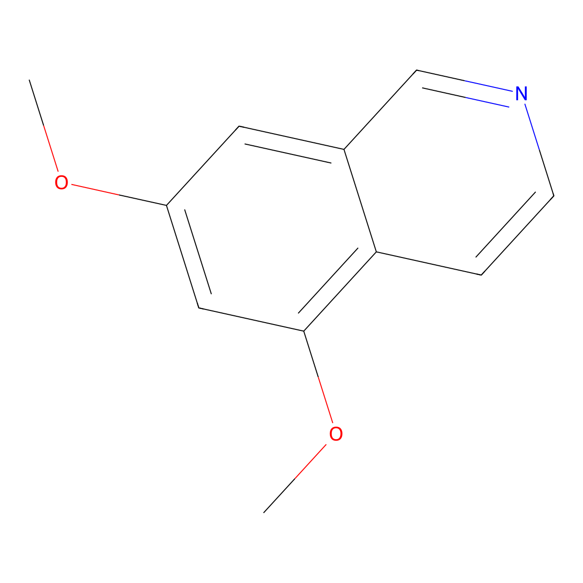 5,7-Dimethoxyisoquinoline molecular structure, CAS 55087-24-6