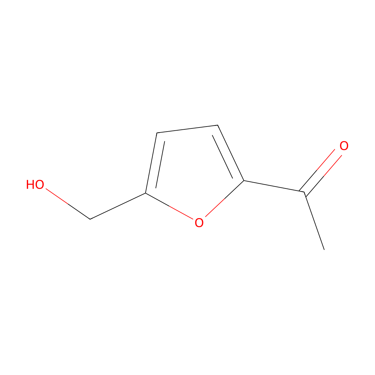 Ethanone, 1-[5-(hydroxymethyl)-2-furanyl]- molecular structure, CAS 55087-82-6
