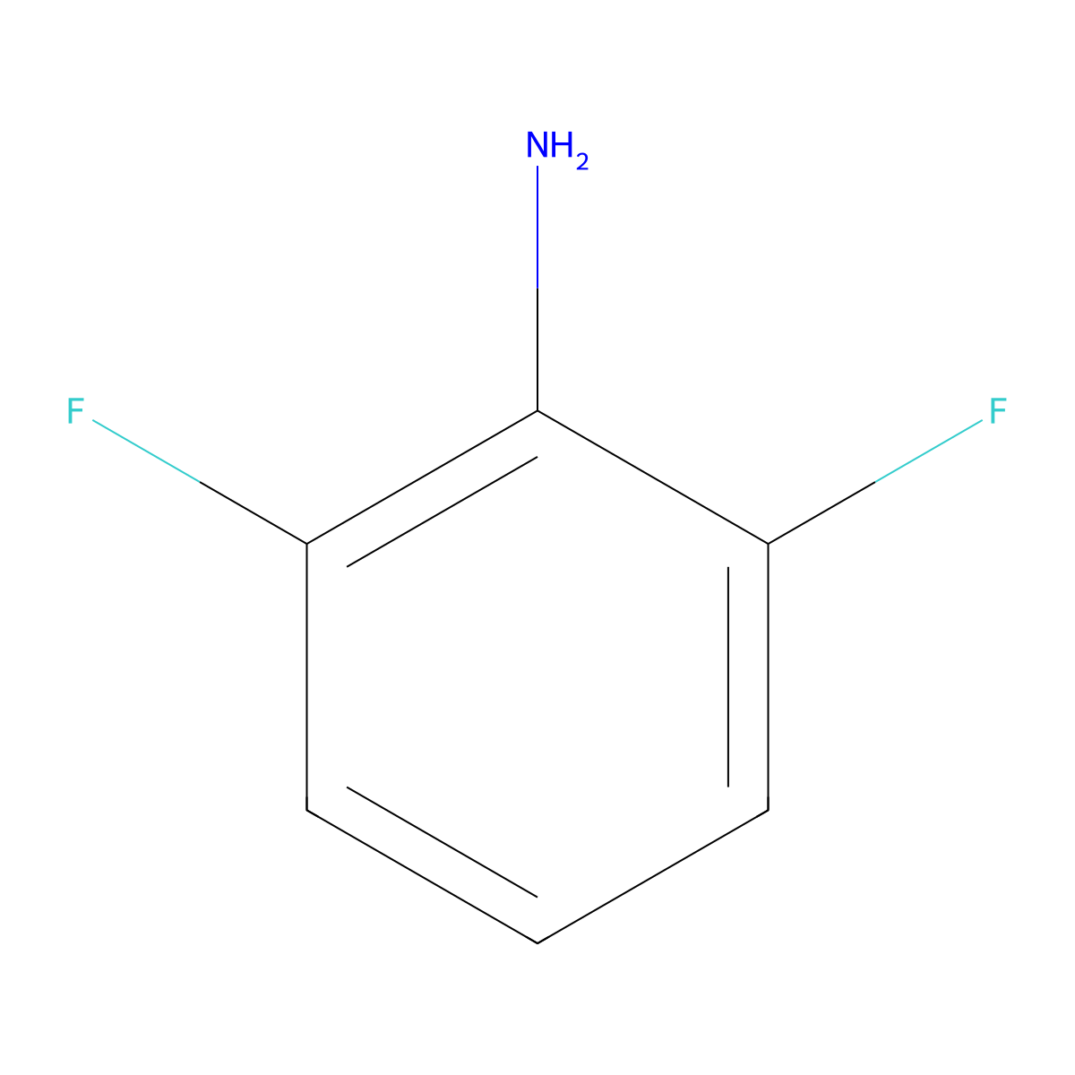 2,6-Difluoroaniline molecular structure, CAS 5509-65-9