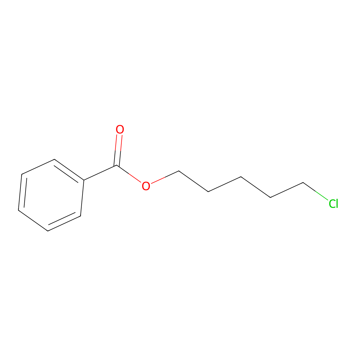 5-Chloropentyl benzoate molecular structure, CAS 55092-47-2