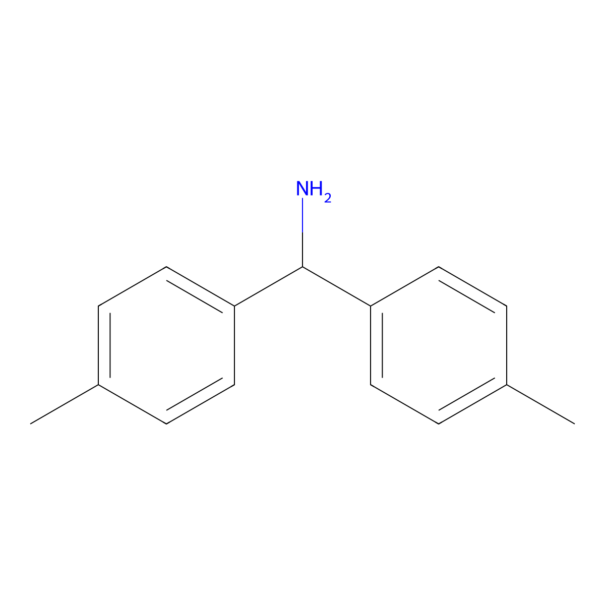 Bis(4-methylphenyl)methanamine molecular structure, CAS 55095-22-2