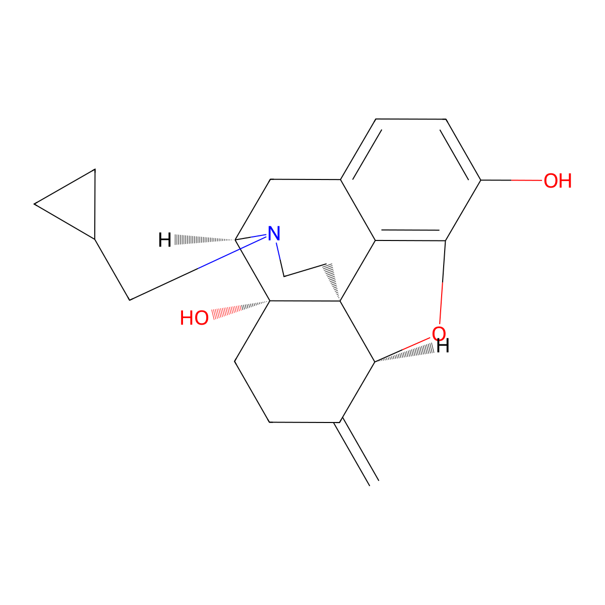 Nalmefene molecular structure, CAS 55096-26-9